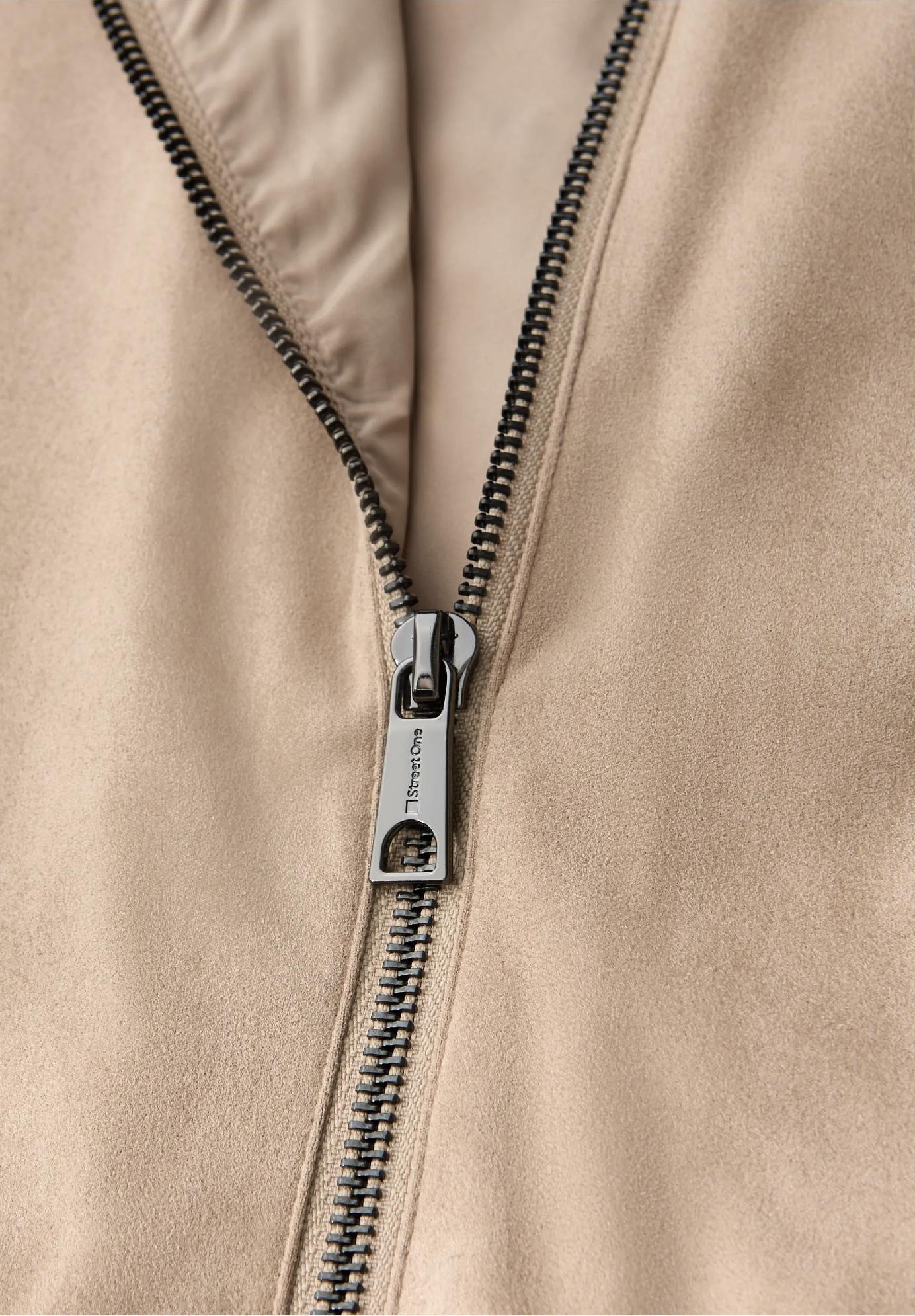 Street One krátka velúrová bunda, bež