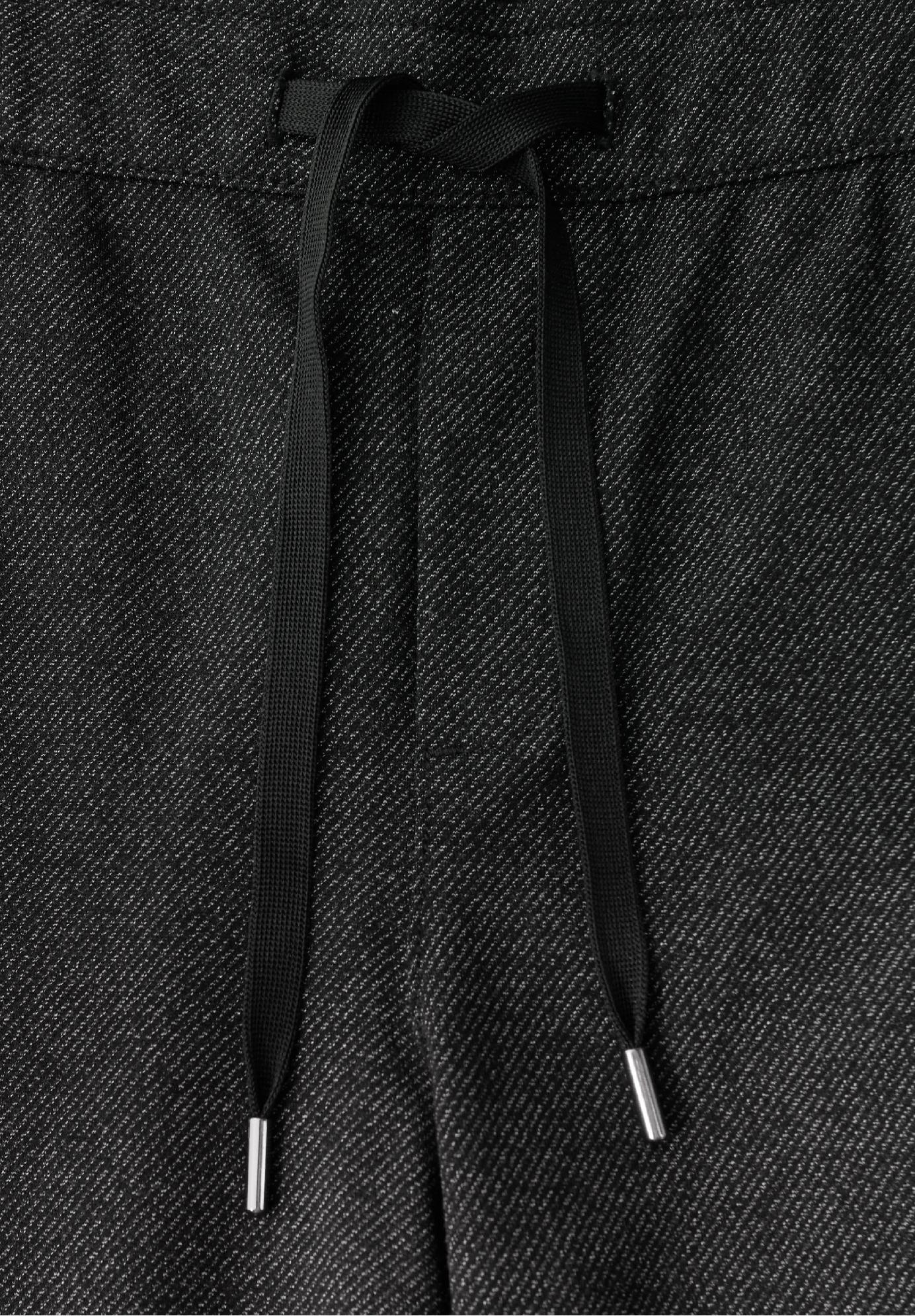 Street One nohavice rovného strihu s pásikom, čie