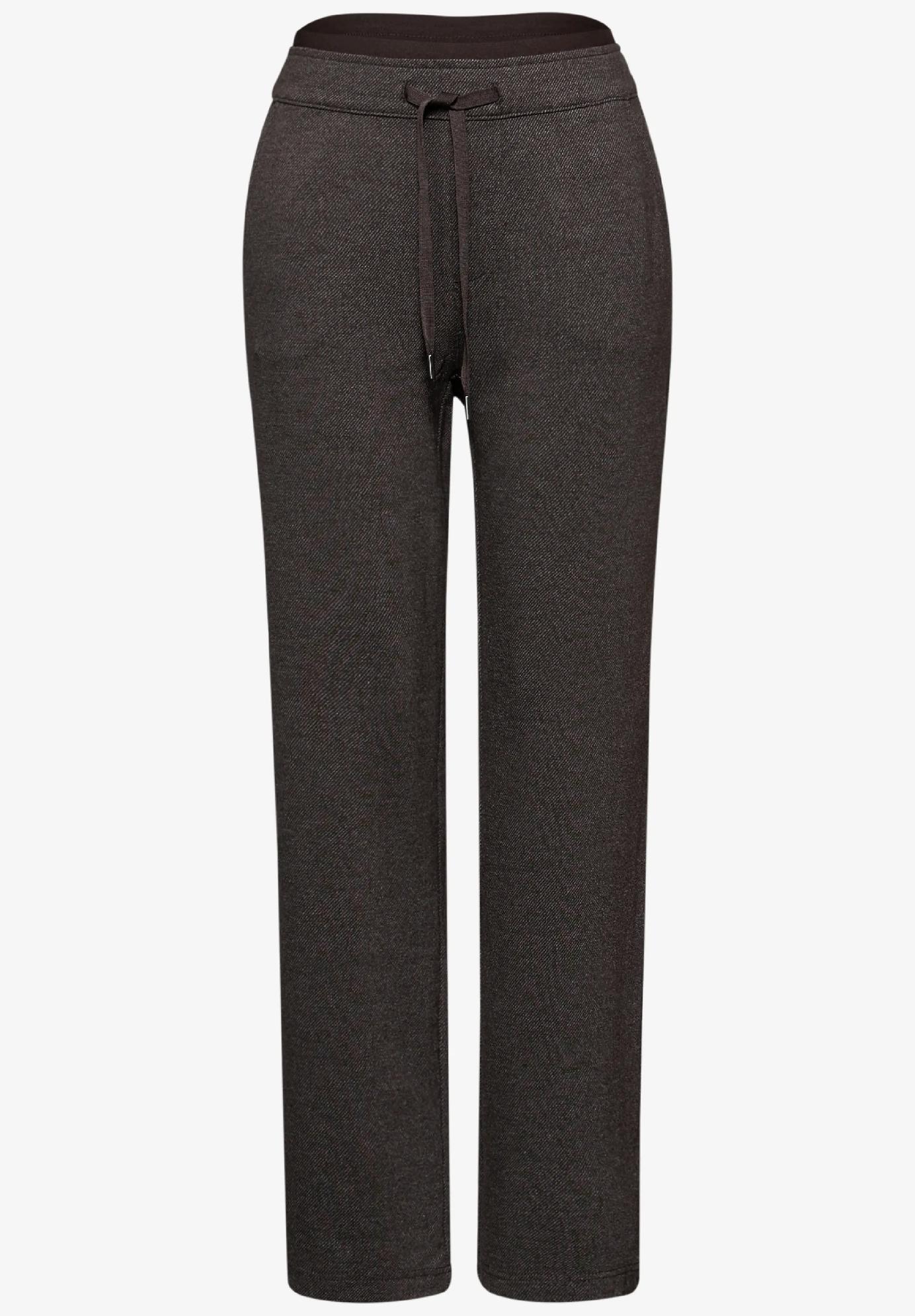 Street One nohavice rovného strihu s pásikom, hne