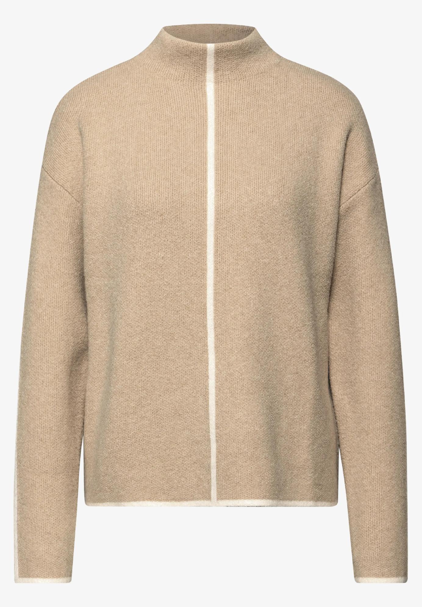 Street One sveter s kontrastnými detailmi