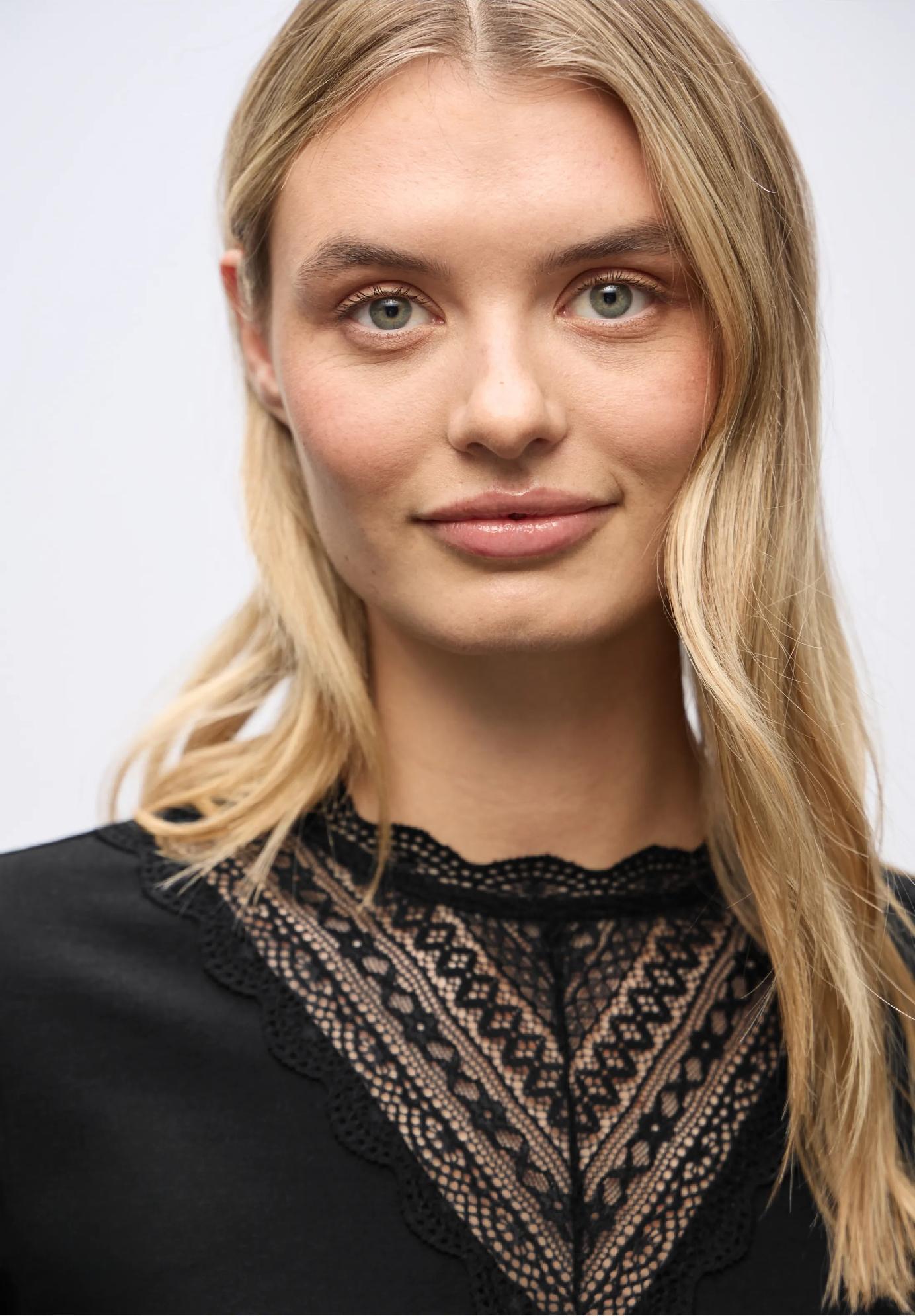 Street One tričko s čipkovaným detailom