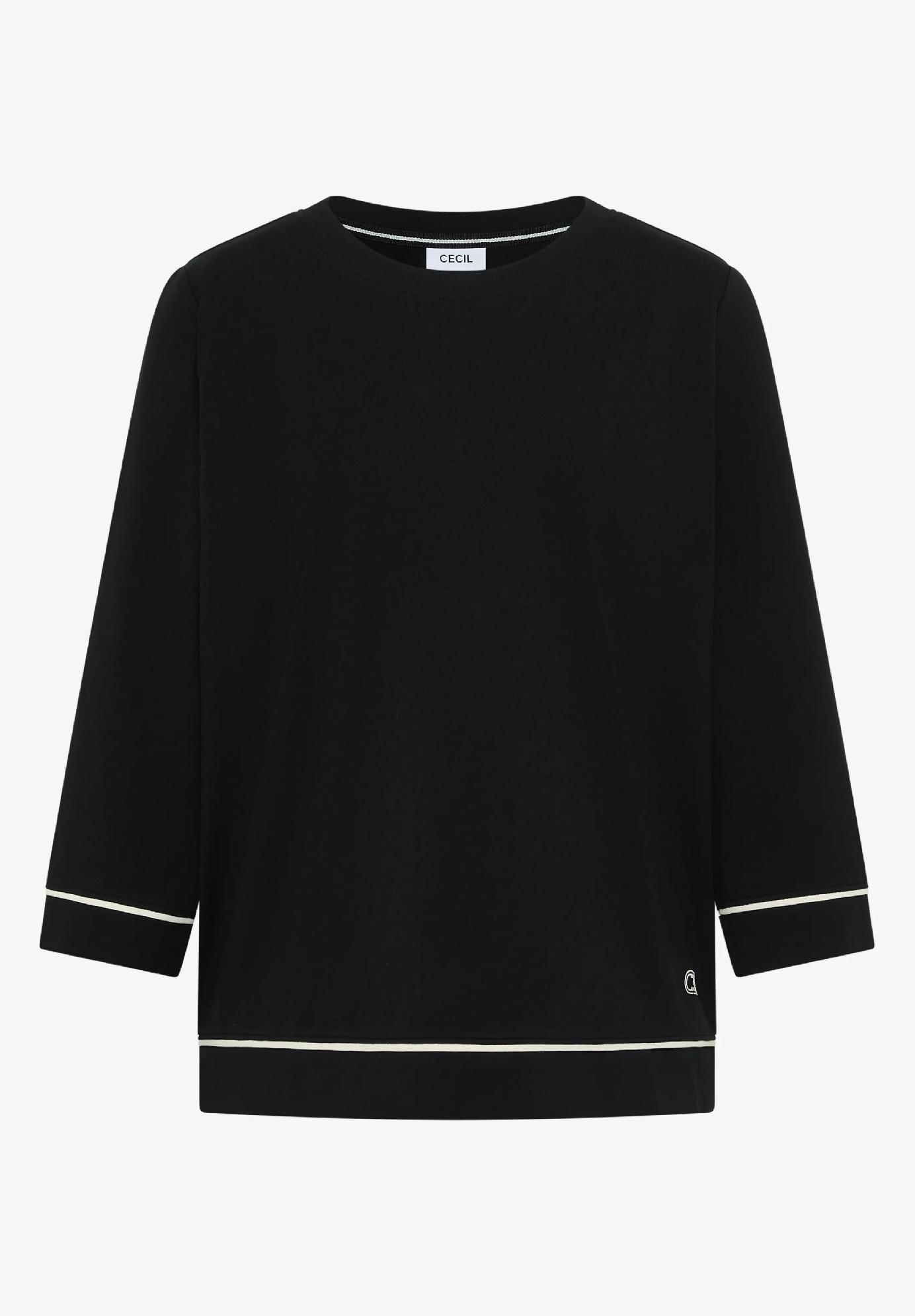CECIL tričko s kontrastnými detailmi