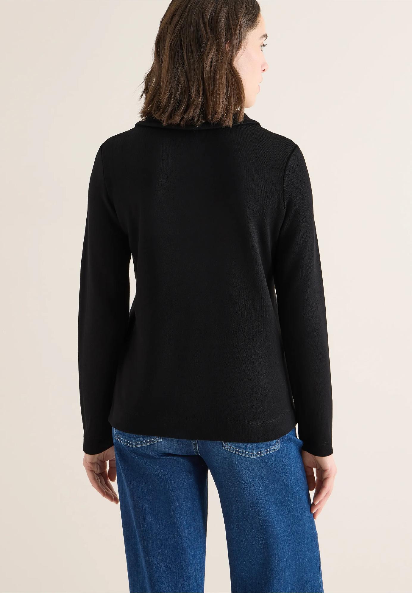 CECIL polo tričko s pleteným vzhľadom