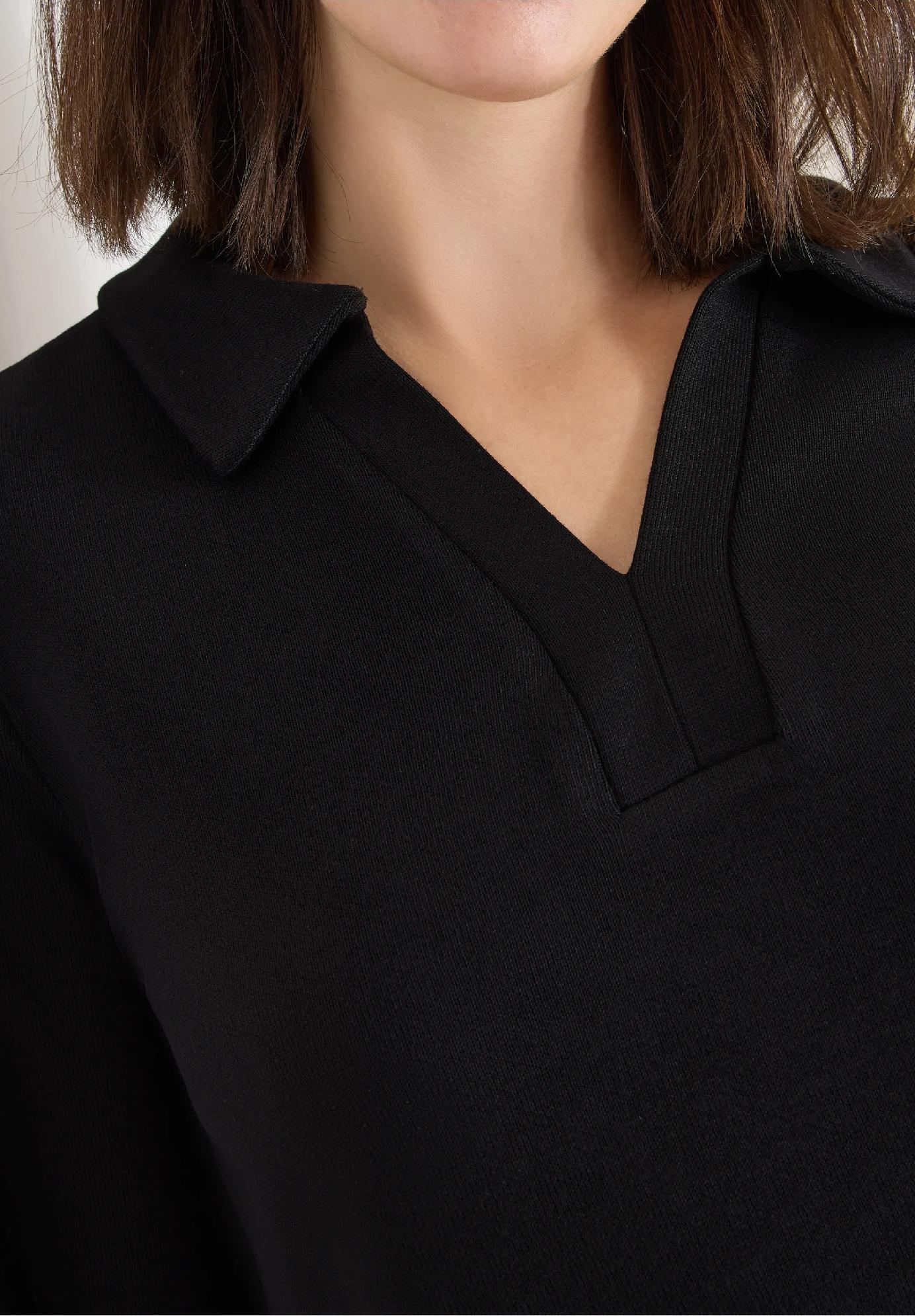 CECIL polo tričko s pleteným vzhľadom