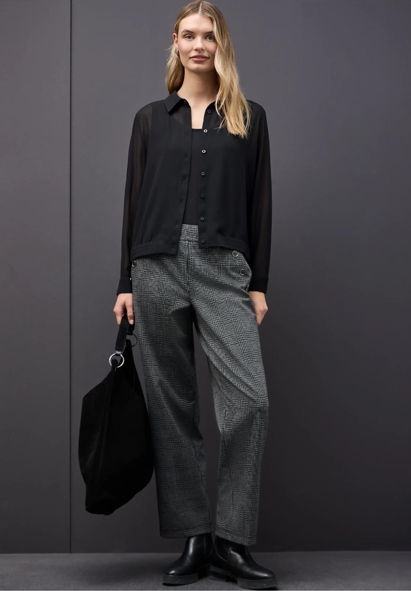 Street One šifónová košeľová blúzka