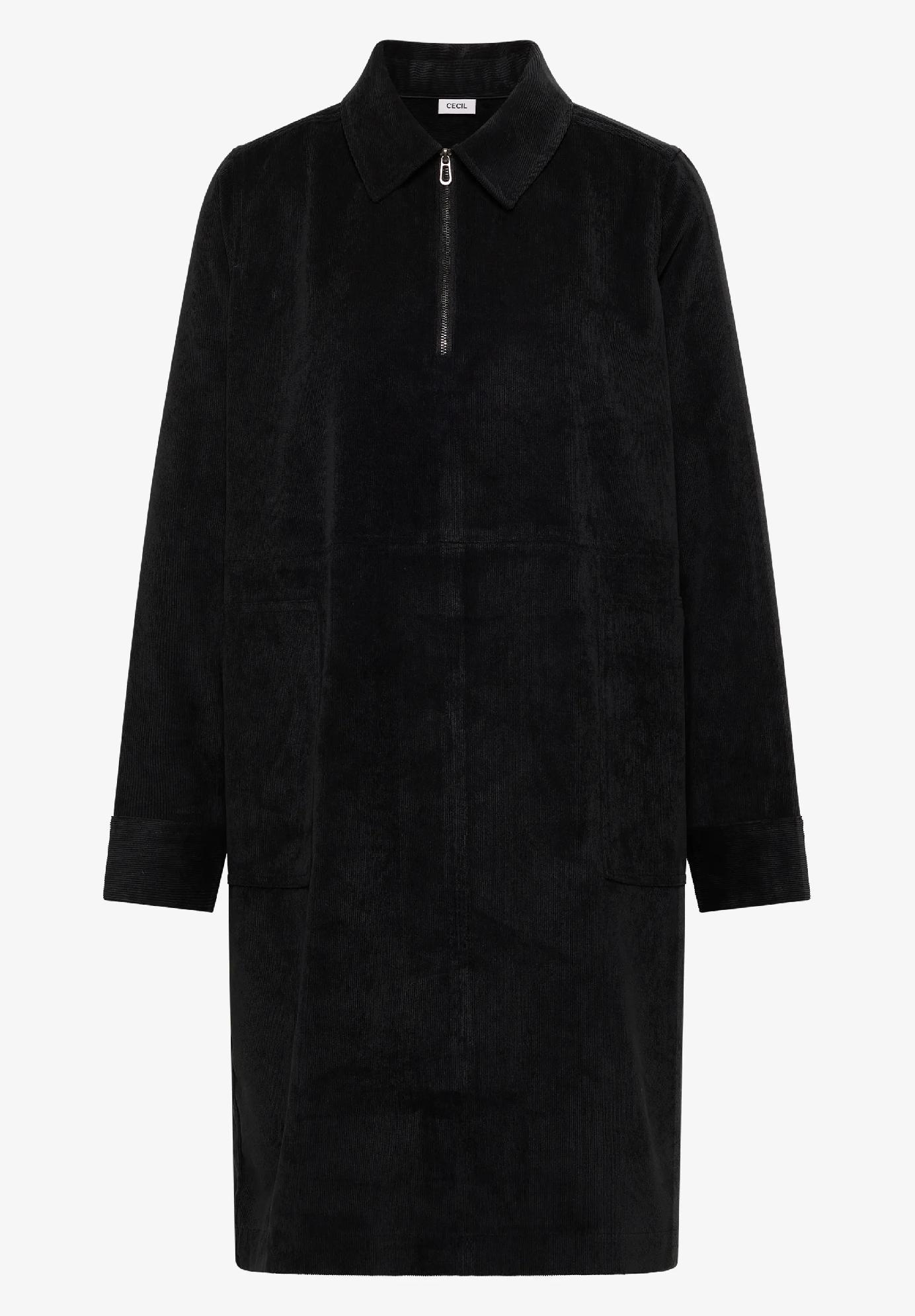 CECIL manšestrové šaty so zipsom