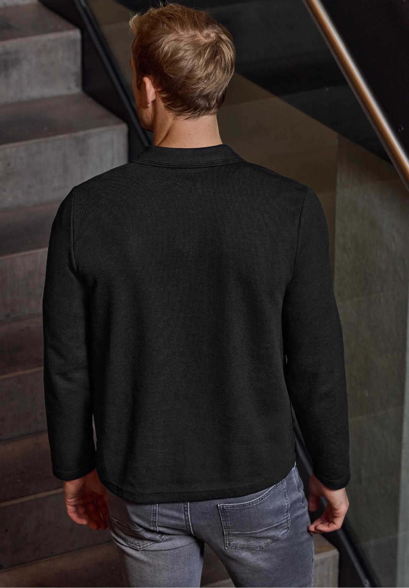 Street One MEN polo tričko so zipsom