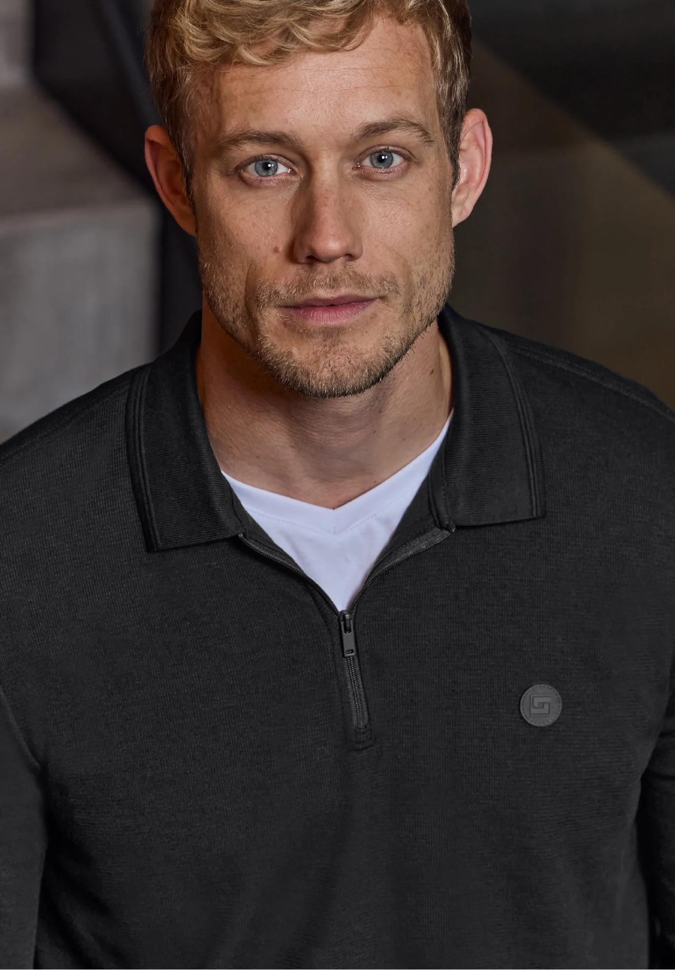 Street One MEN polo tričko so zipsom