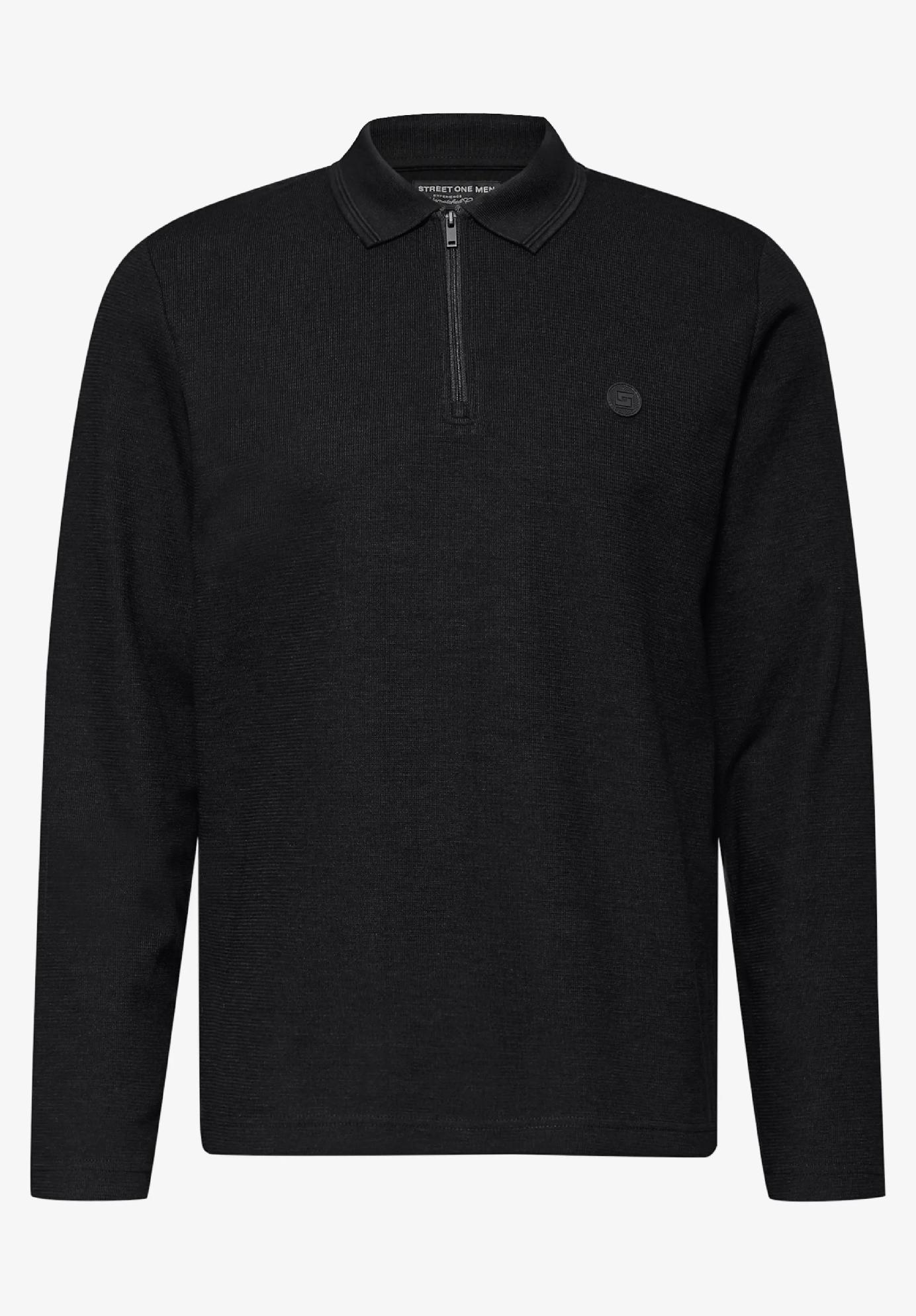 Street One MEN polo tričko so zipsom