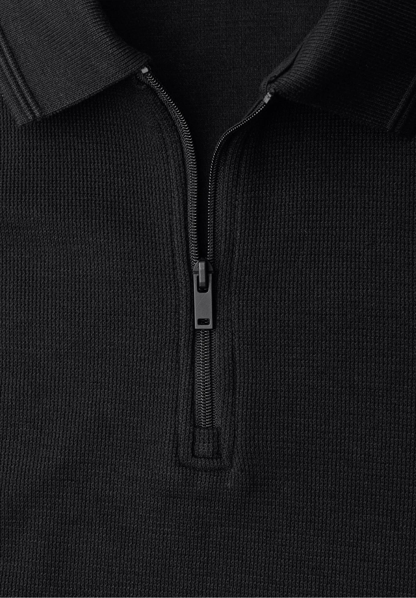 Street One MEN polo tričko so zipsom