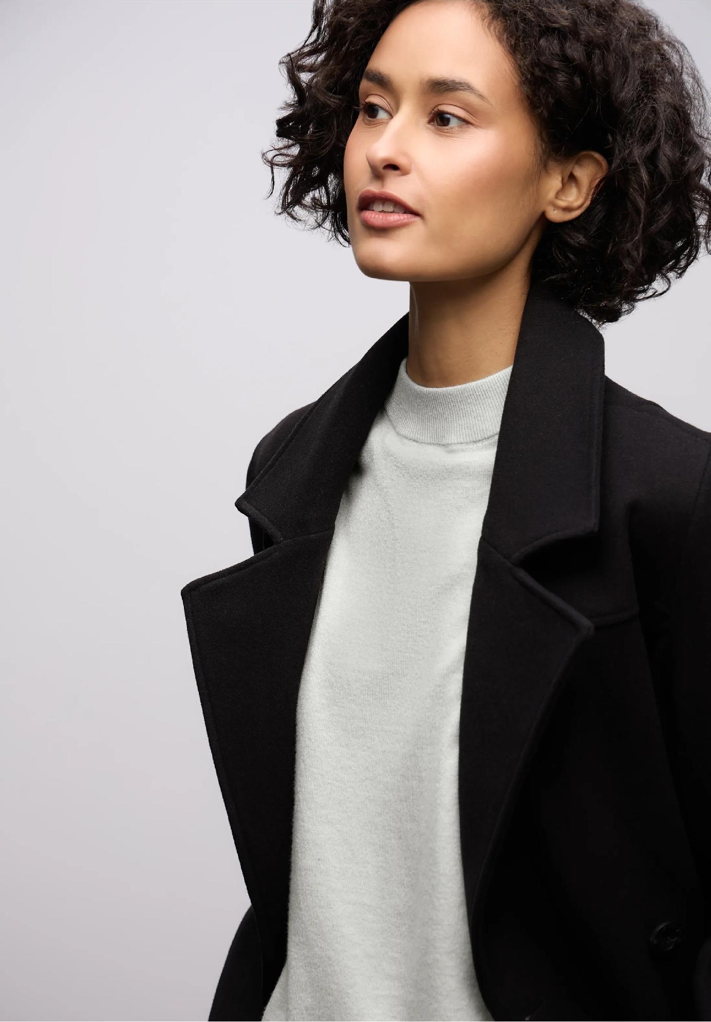 Street One pohodlný sveter zo stojáčikom, šed