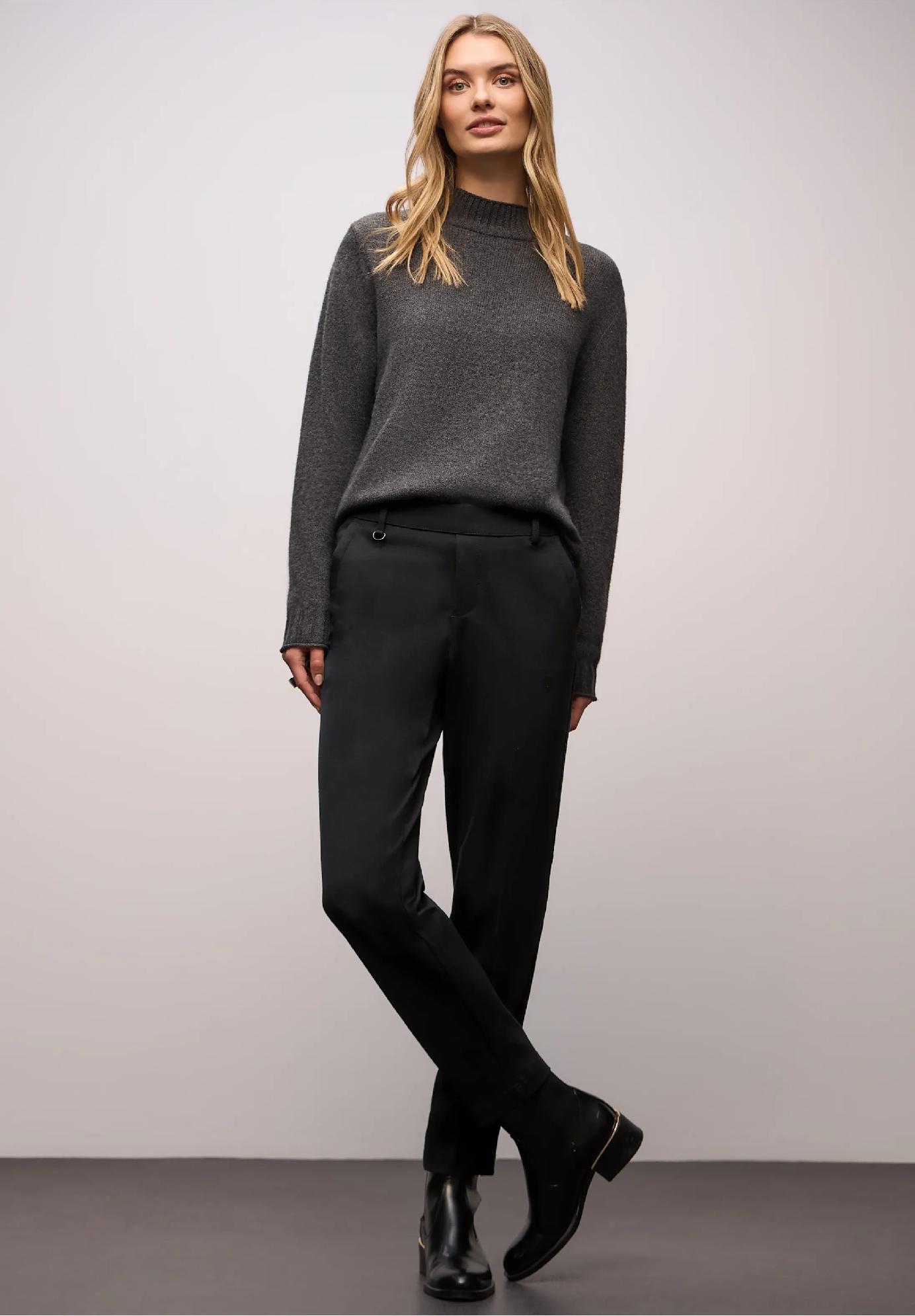 Street One chinos nohavice s detailom pásky