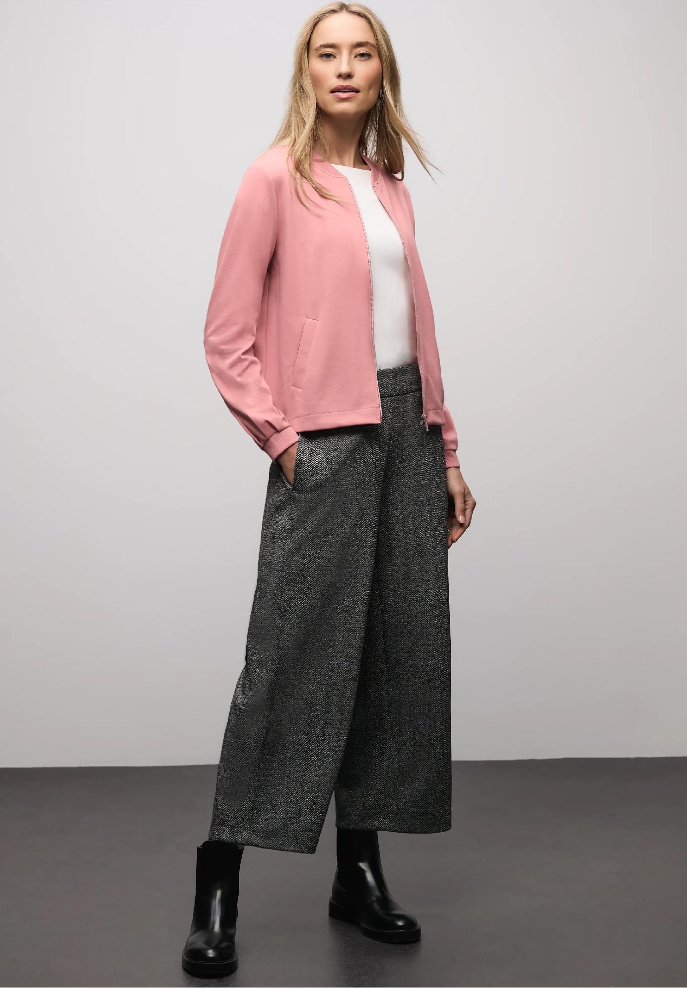 Street One mikinová bundička s trblietavými detailmi