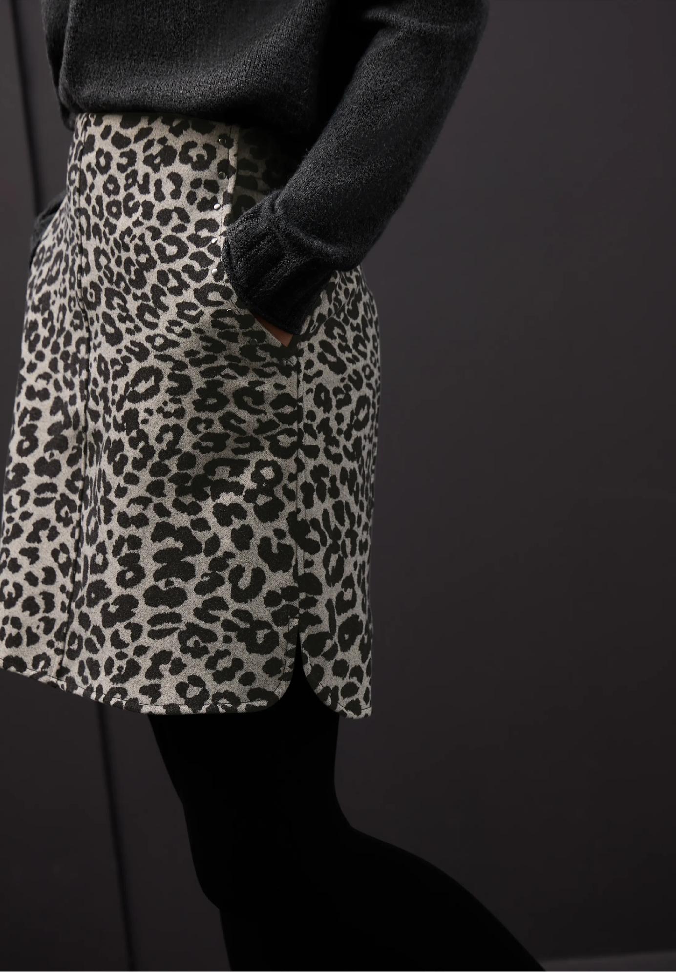 Street One sukňa s imitáciou vlny a cvočkami