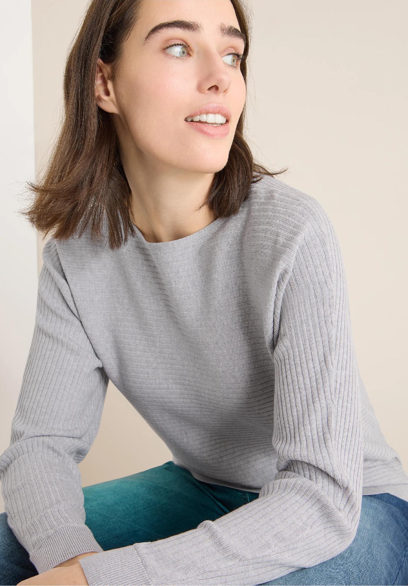 CECIL pohodlný textúrovaný sveter Dolman