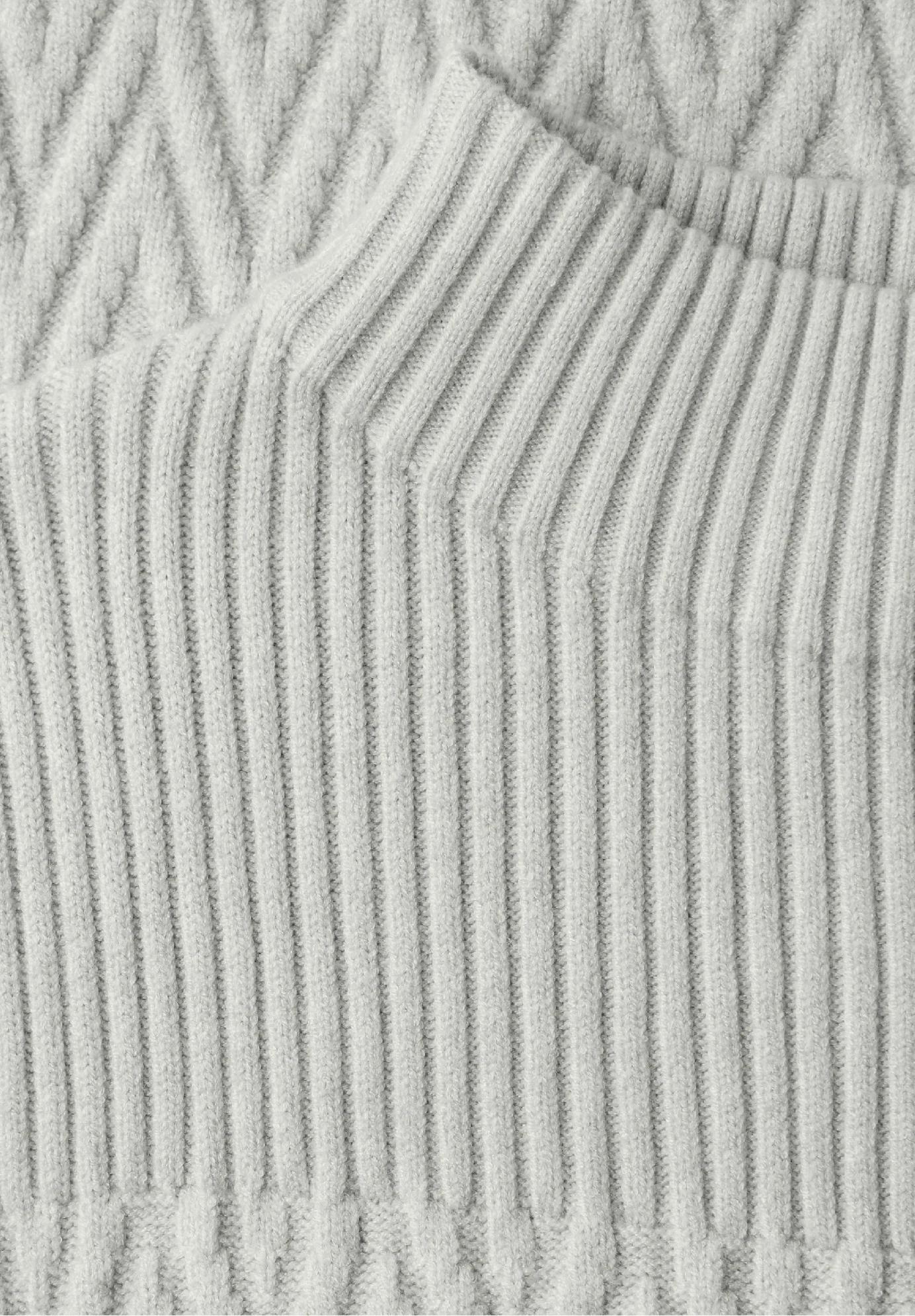 Street One textúrovaný sveter, šed