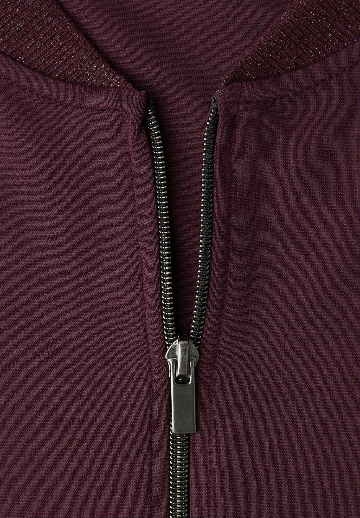 Street One mikinová bundička s trblietavými detailmi, bor