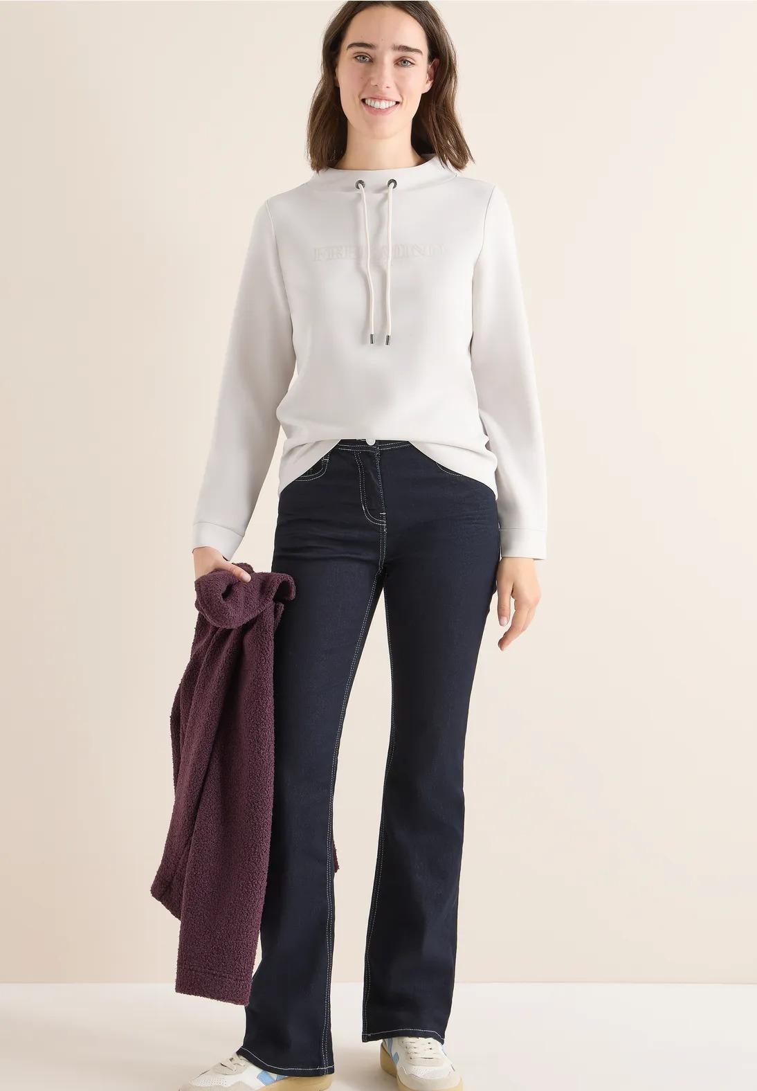 CECIL tričko s výšivkou, bež