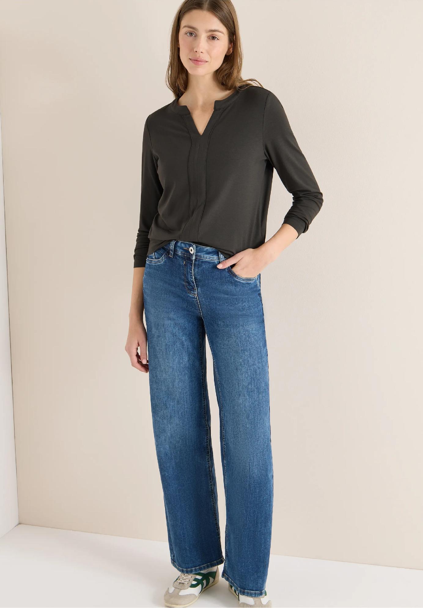 CECIL tričko v tunicovom štýle, kaki