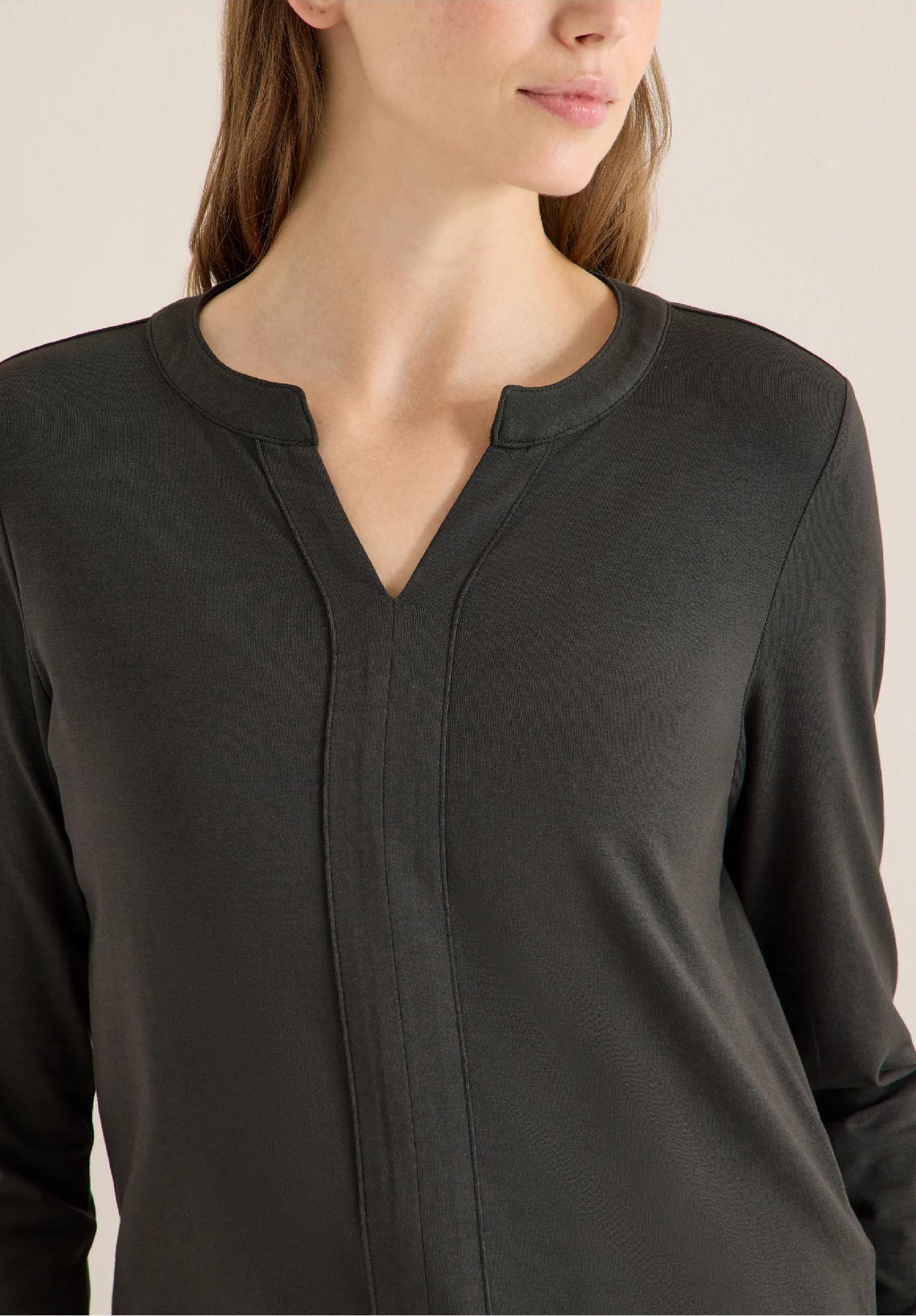 CECIL tričko v tunicovom štýle, kaki