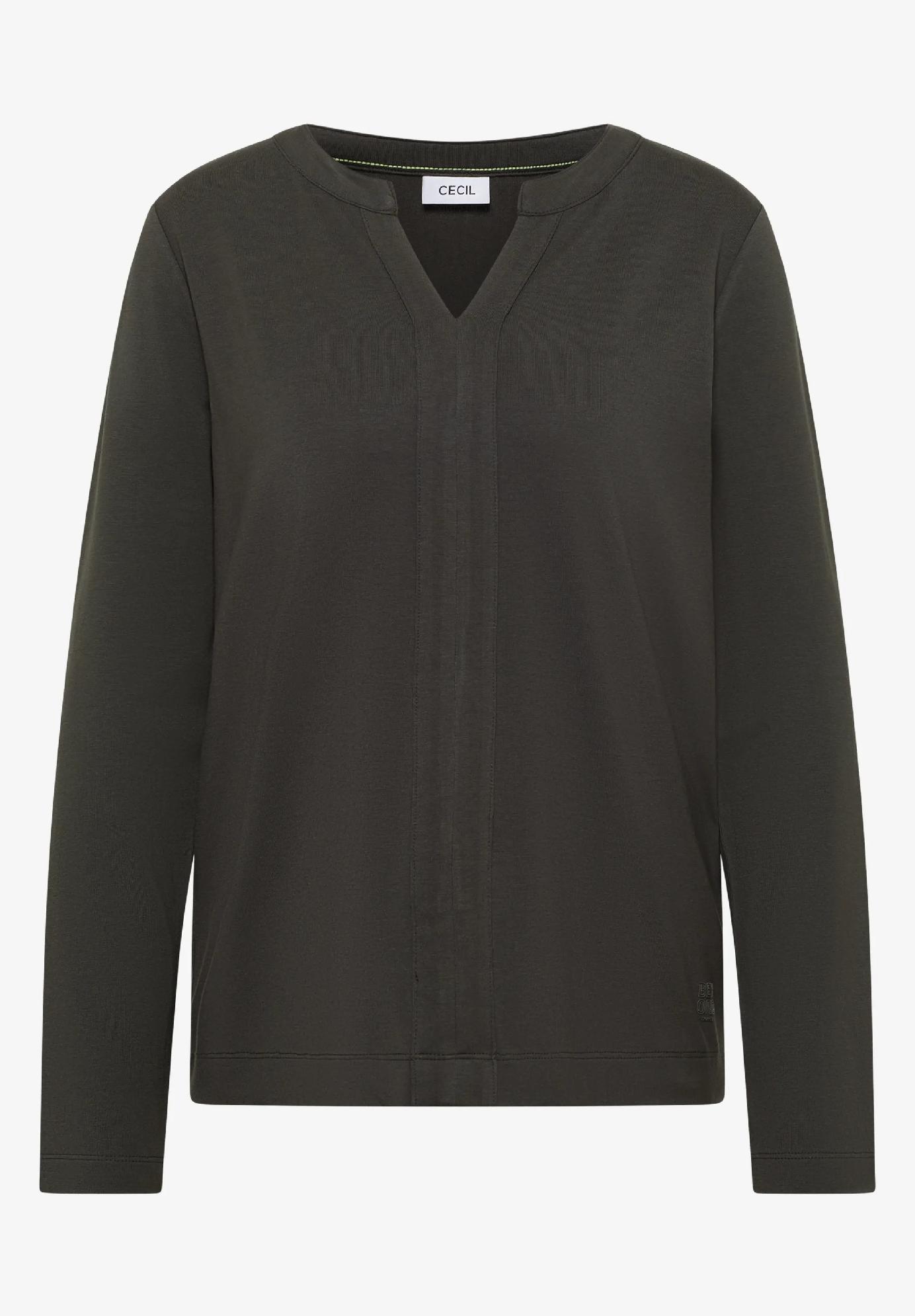 CECIL tričko v tunicovom štýle, kaki