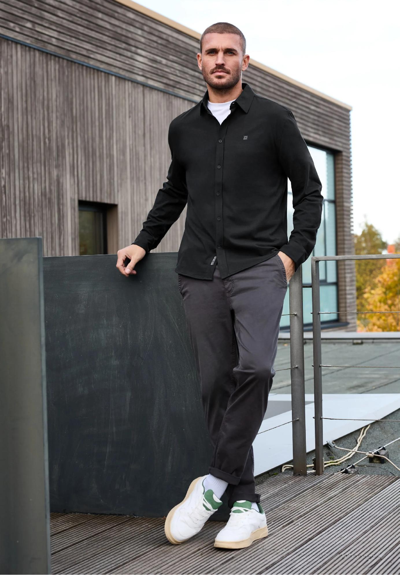 Street One MEN pohodlná džersejová košeľa