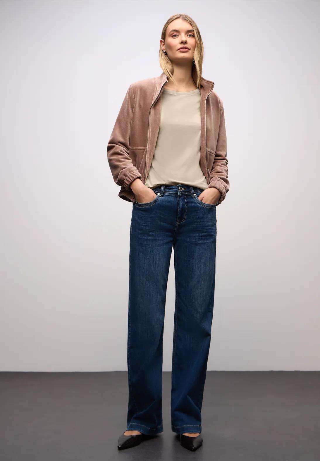 Street One základné tričko s okrúhlym výstrihom, bež