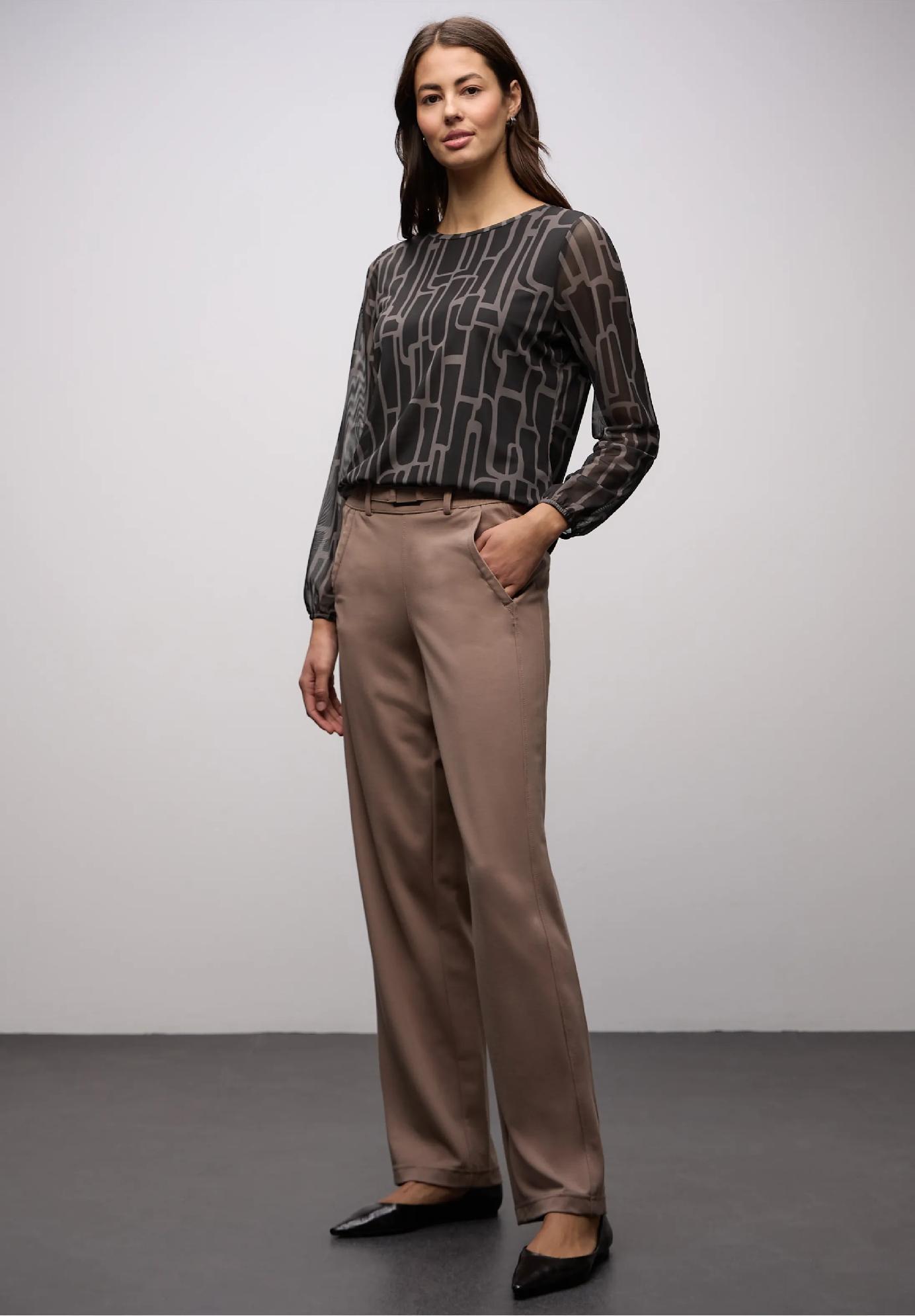 Street One vzorované sieťované tričko