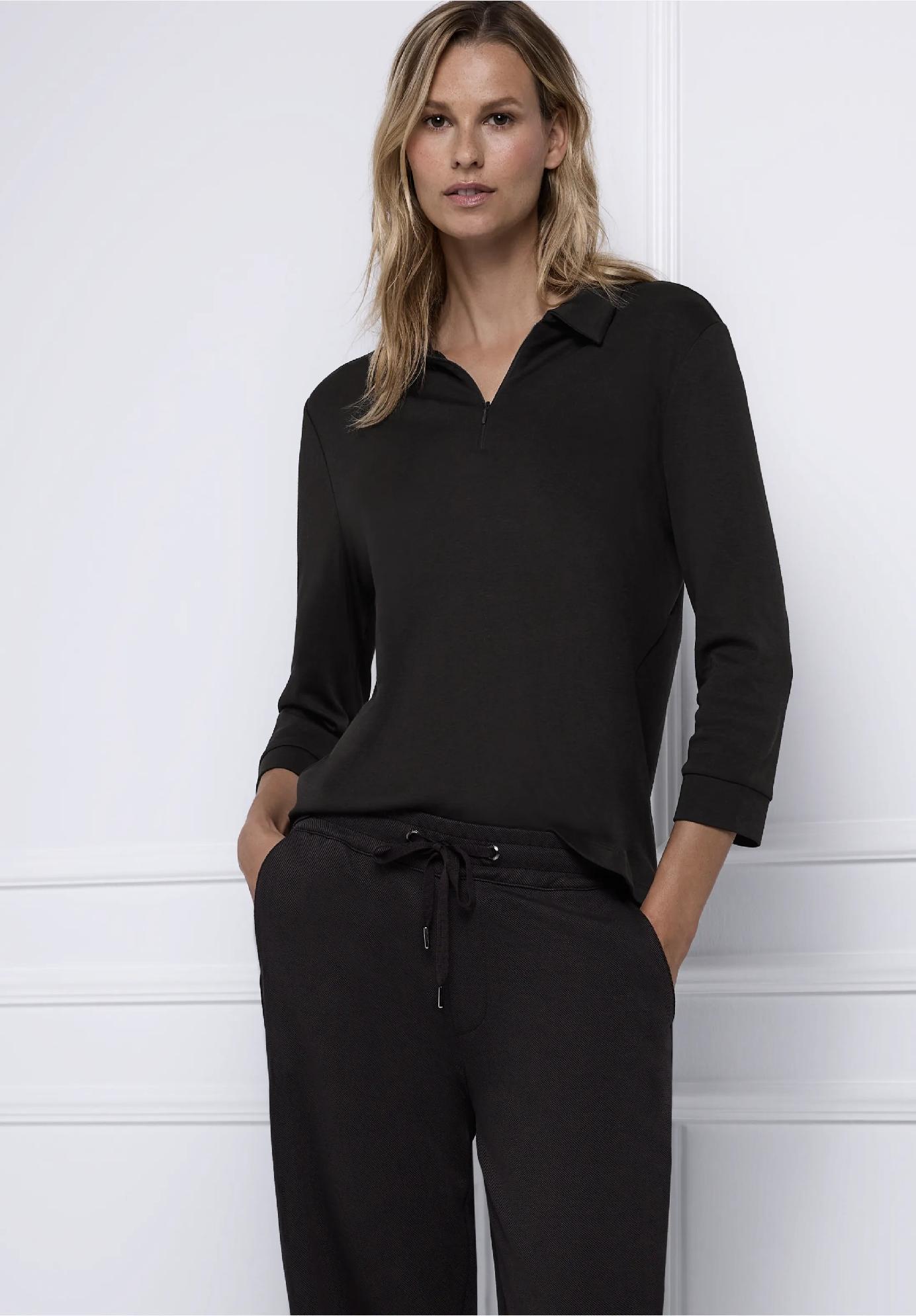 Street One polo tričko so zipsom, hne