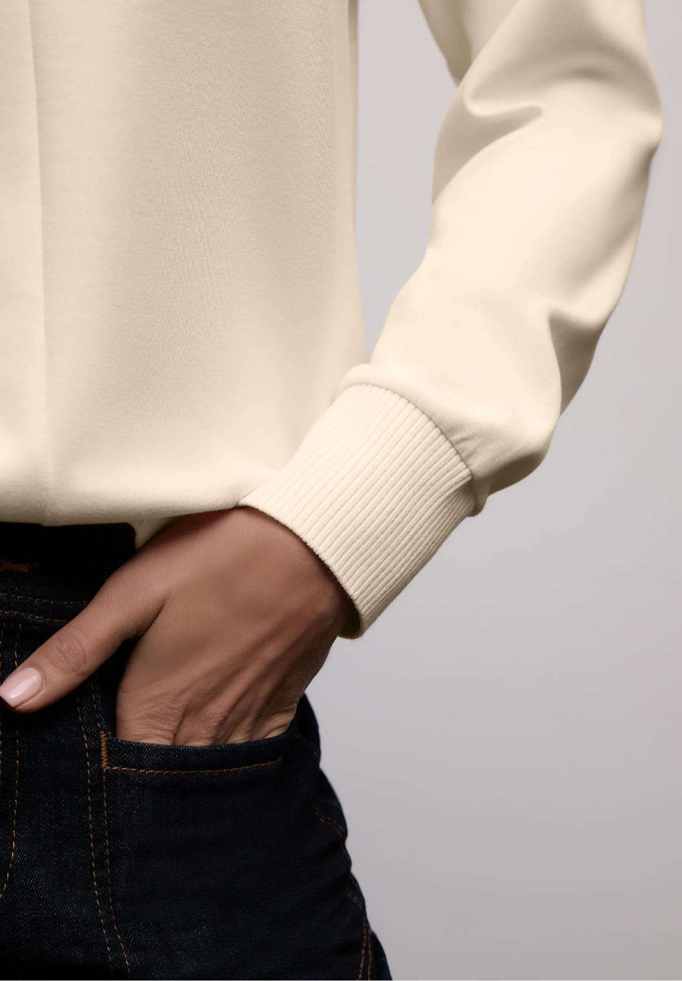 Street One tričko / rolák s rebrovanými detailmi