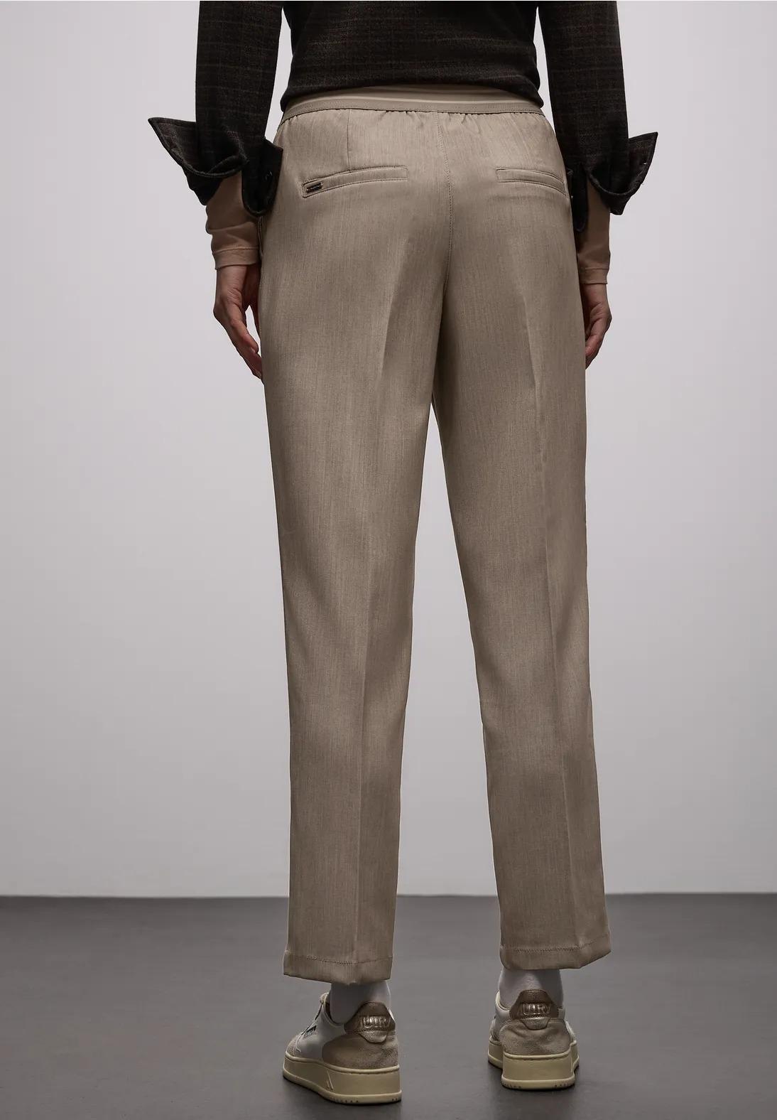 Street One melanžové chino nohavice, hne