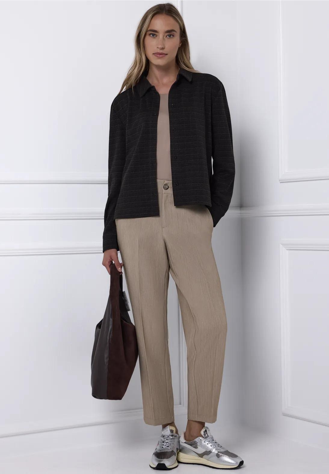 Street One melanžové chino nohavice, hne