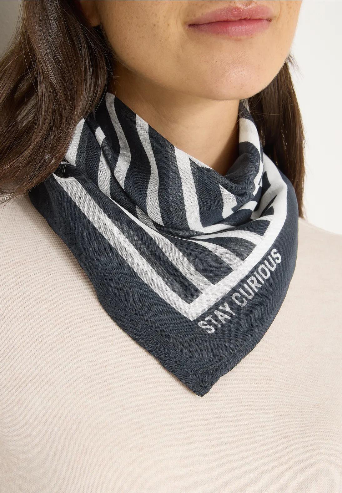 CECIL vzorovaná šatka, tm mod