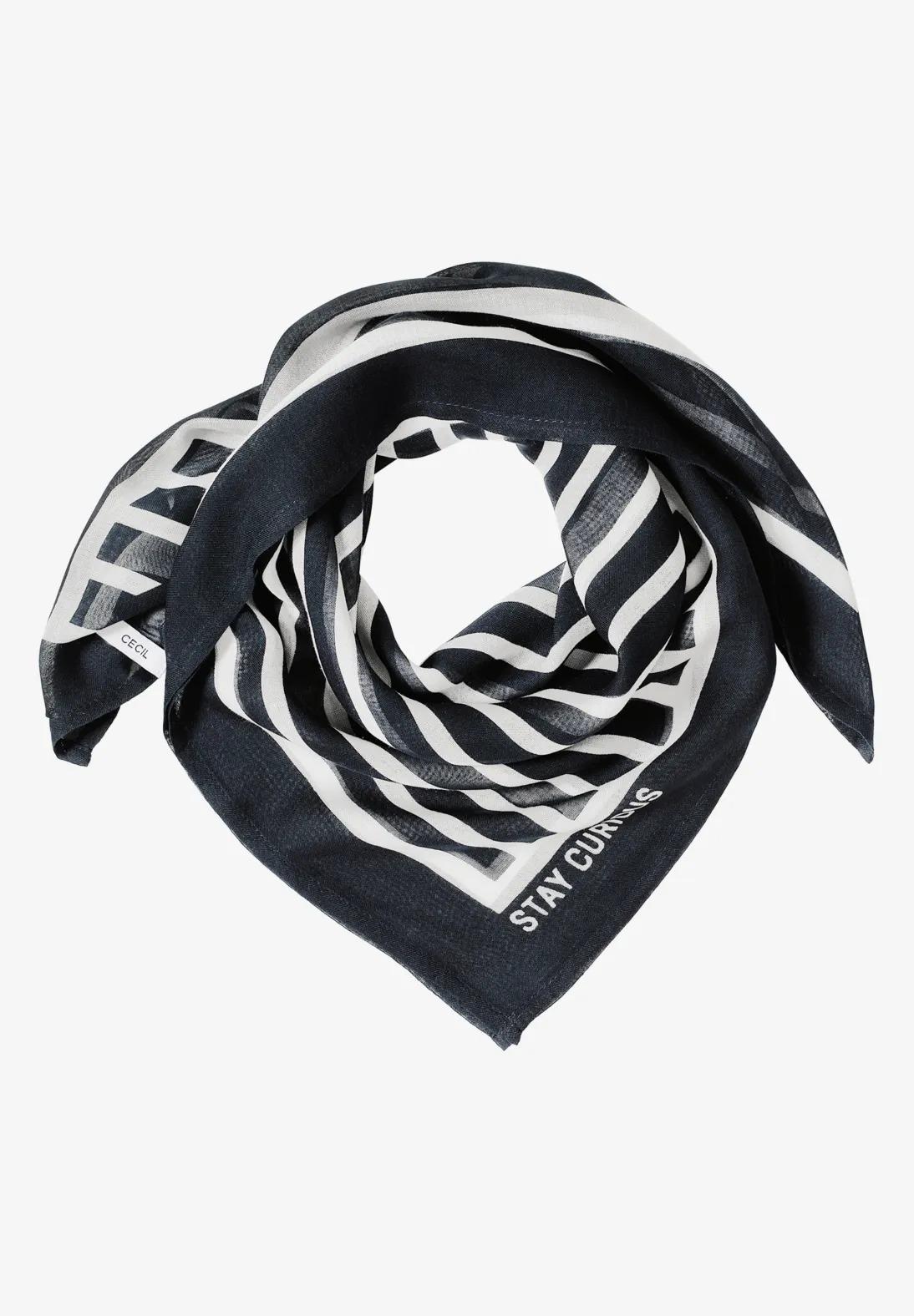 CECIL vzorovaná šatka, tm mod