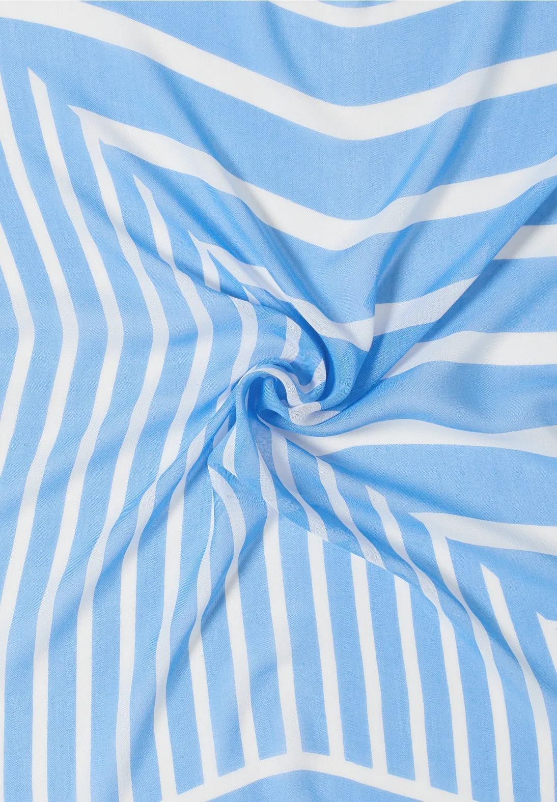 CECIL vzorovaná šatka, modr