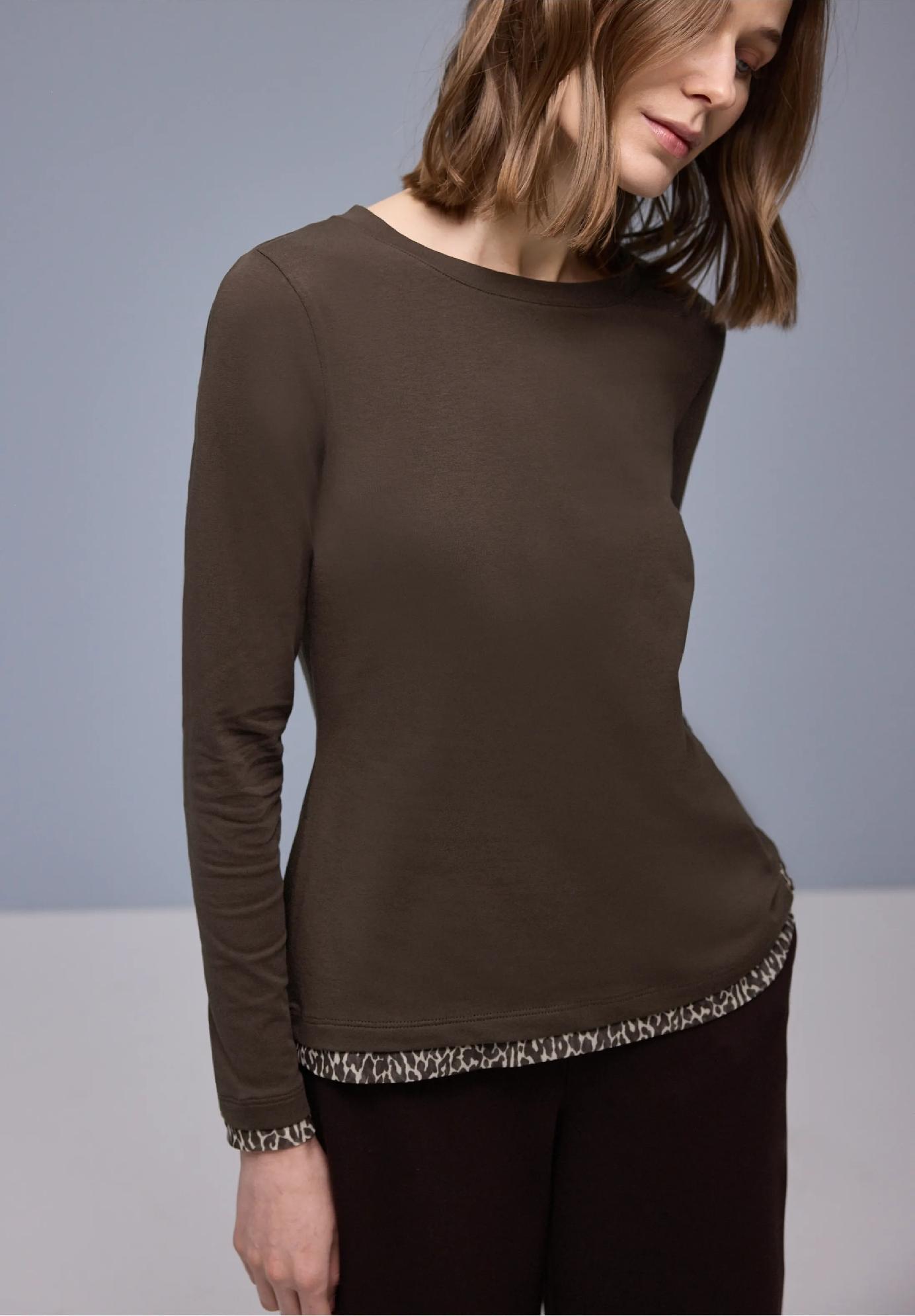 Street One tričko s leopardím detailom