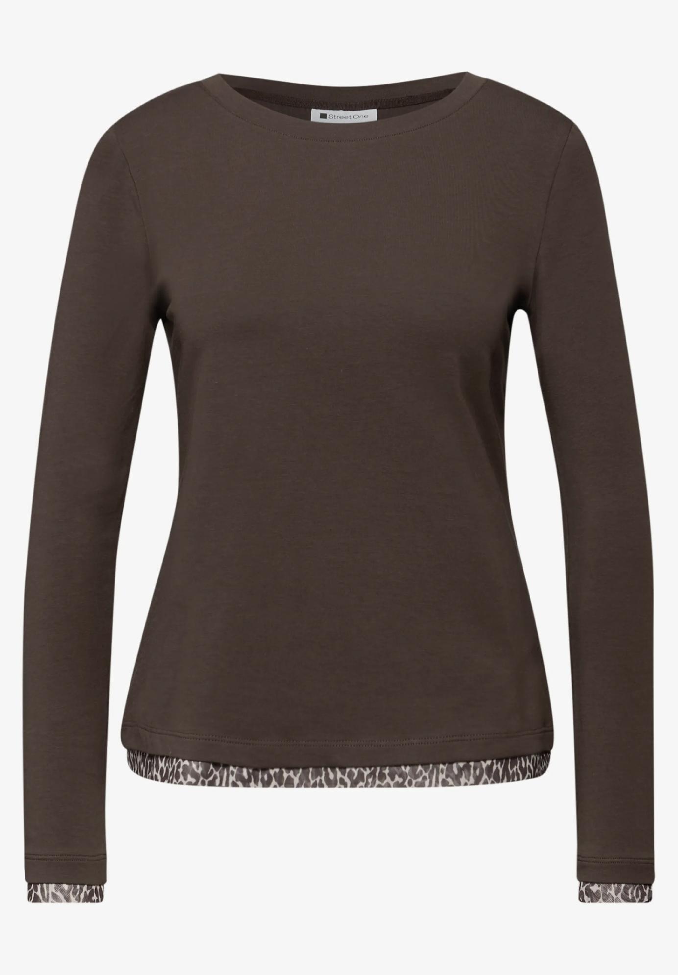 Street One tričko s leopardím detailom