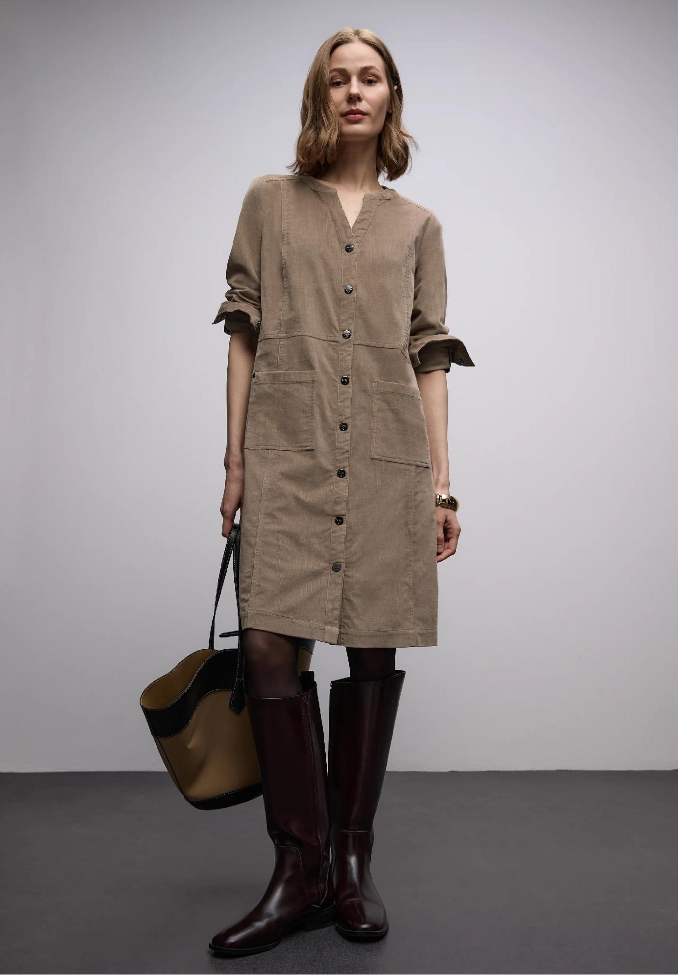 Street One manšerové šaty v jednofarebnom prevedení