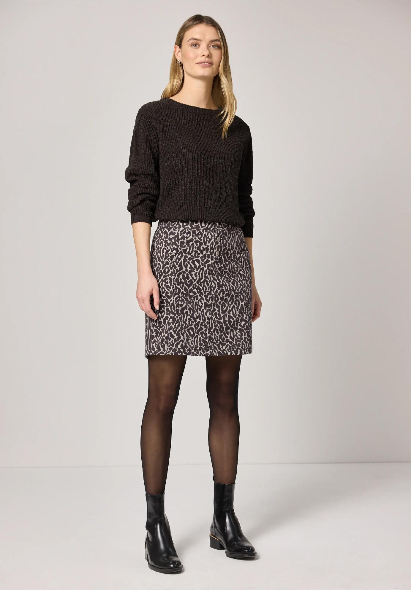 Street One sukňa s leopardím vzorom MAJA