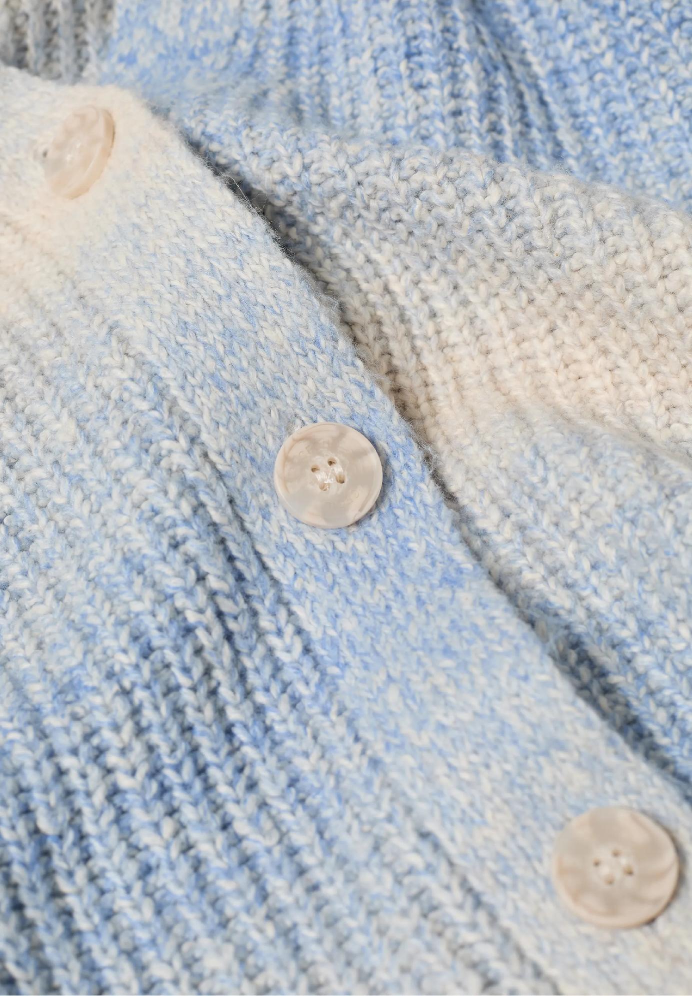 CECIL kardigan s výstrihom do V a efektom Space Dye