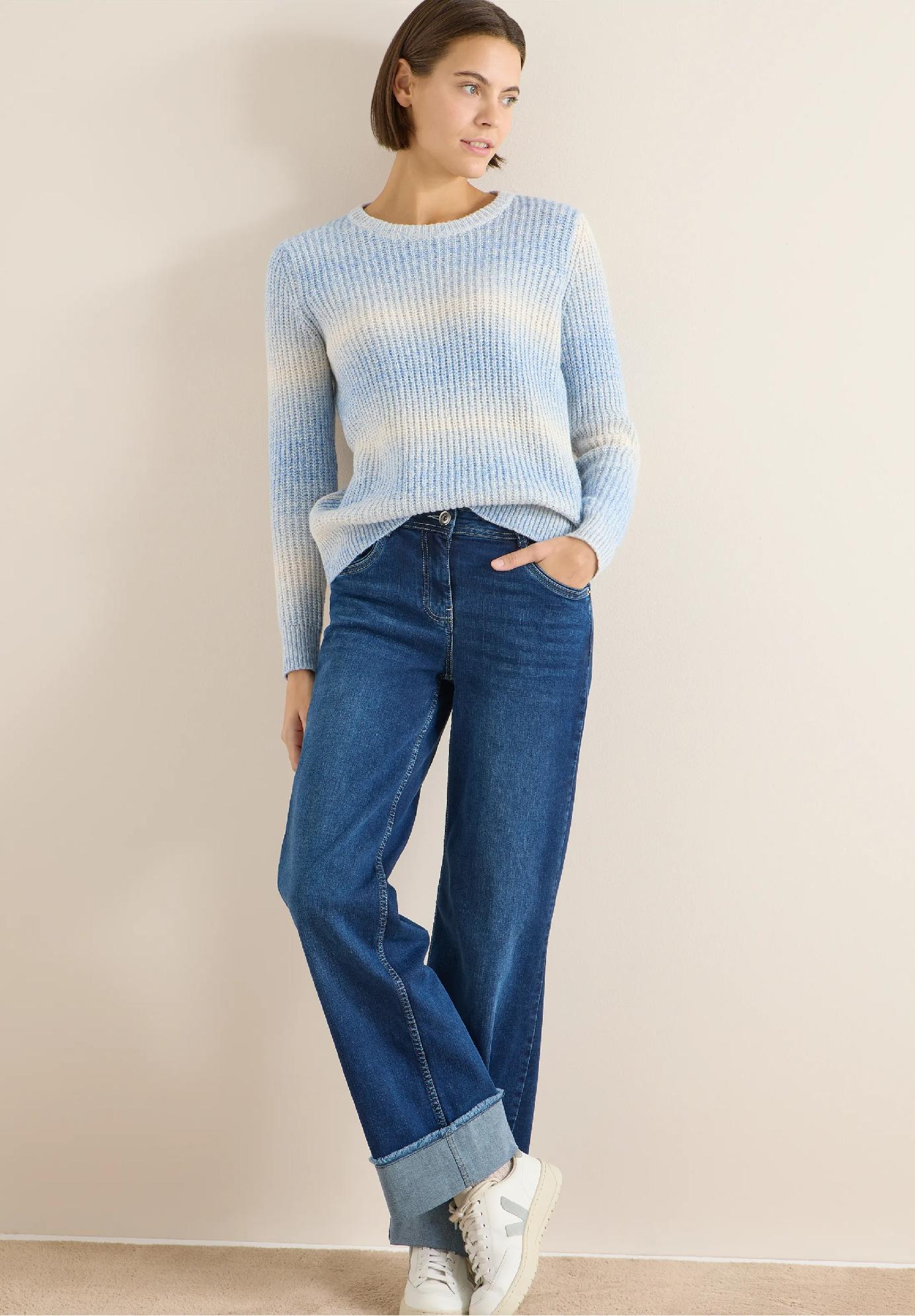 CECIL pletený pulóver Space Dye