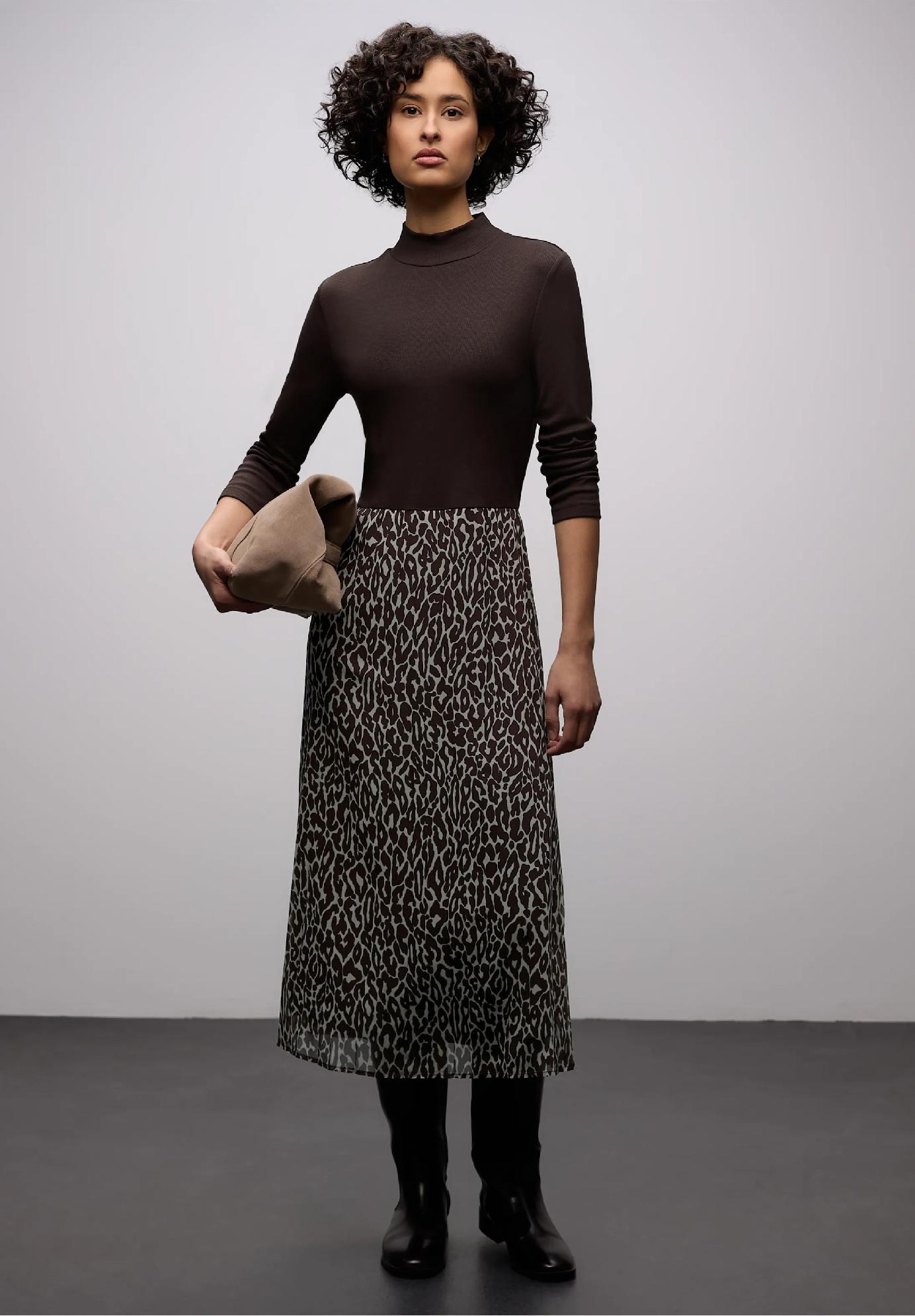 Street One šaty s leopardím vzorom 