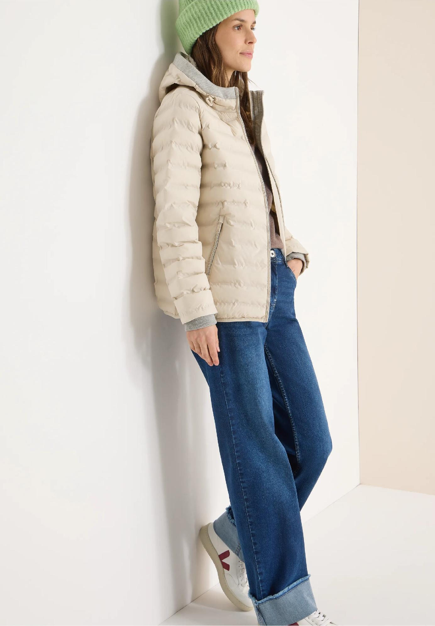 CECIL bunda v zváranom vzhľade, bež