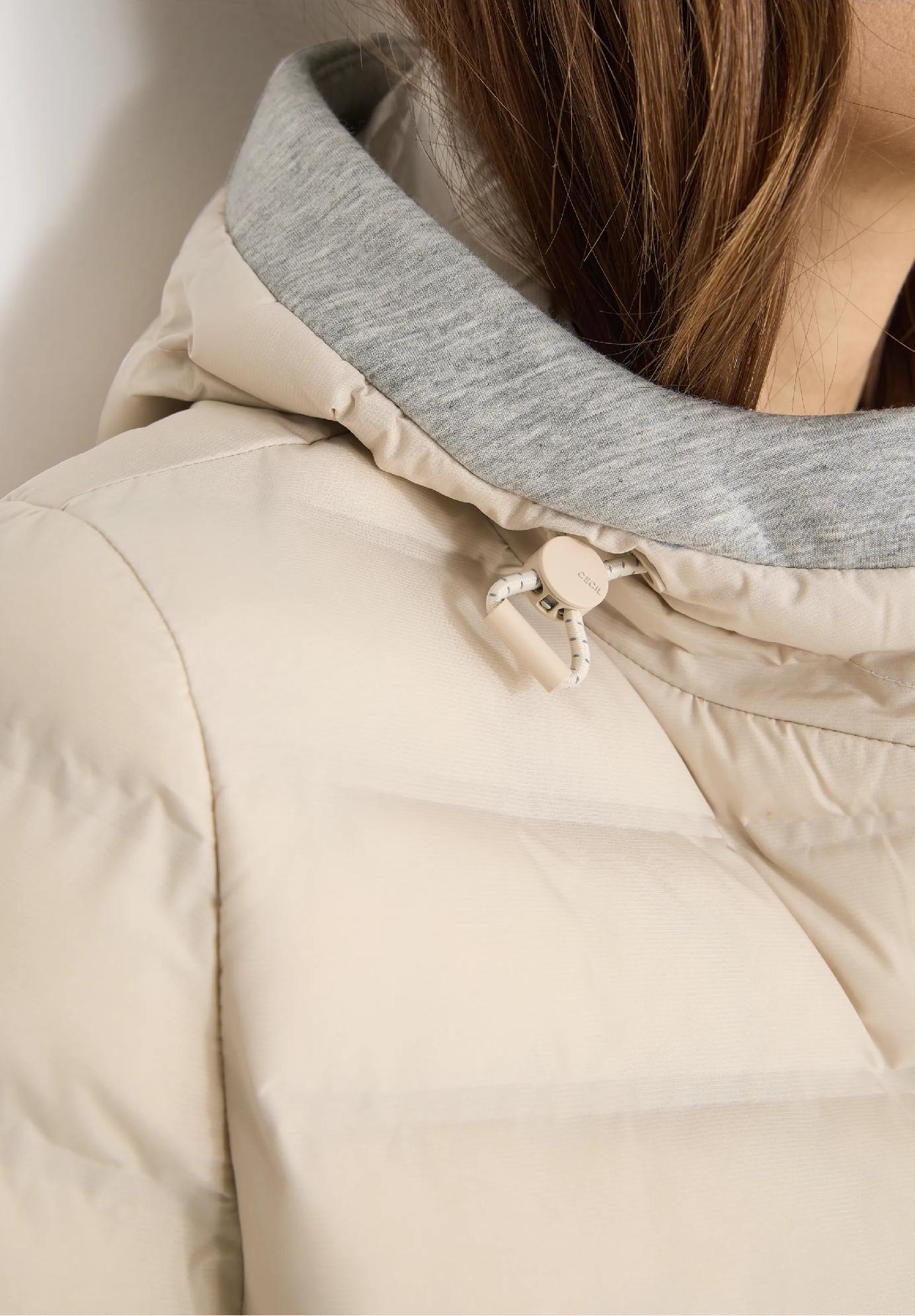 CECIL bunda v zváranom vzhľade, bež