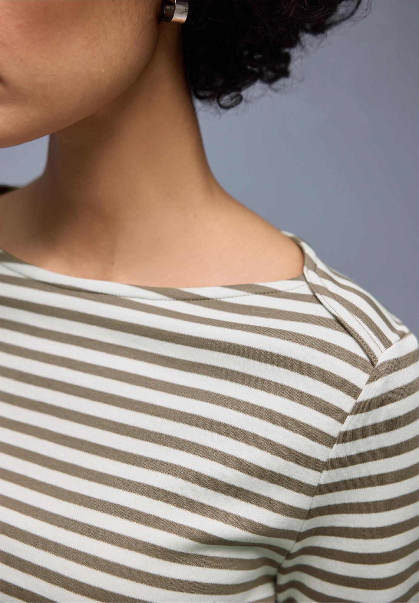 Street One pruhované tričko, hne