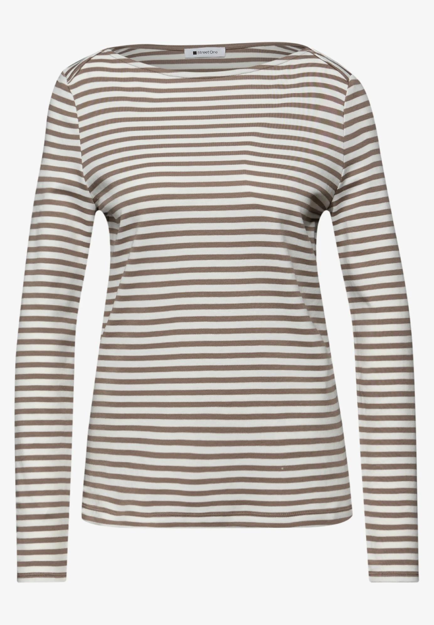 Street One pruhované tričko, hne