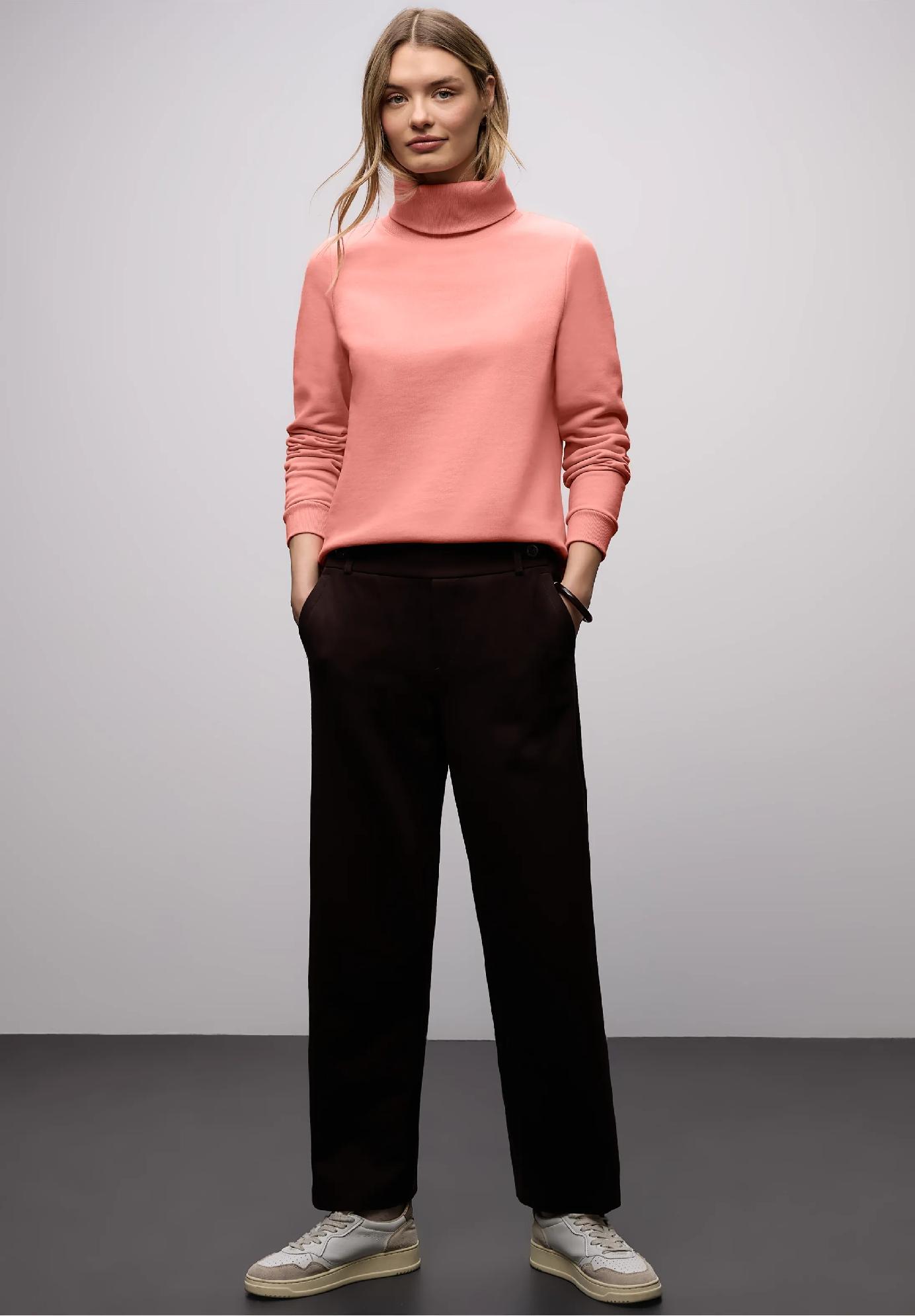 Street One jednofarebný sveter, ruž