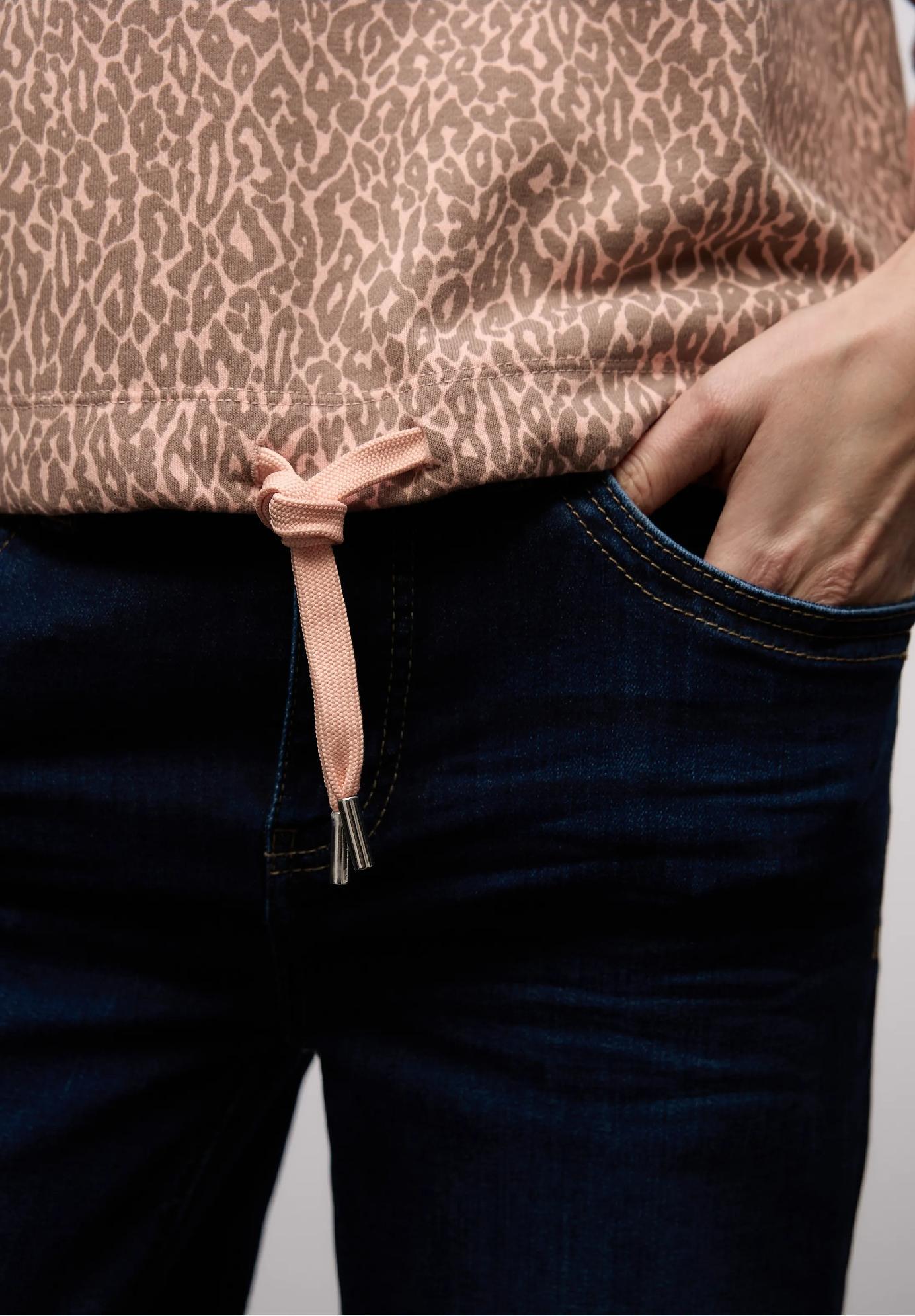 Street One mikina s leopardím vzorom