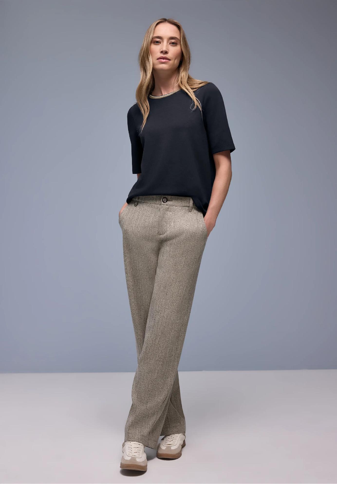 Street One tričko s kontrastným detailom