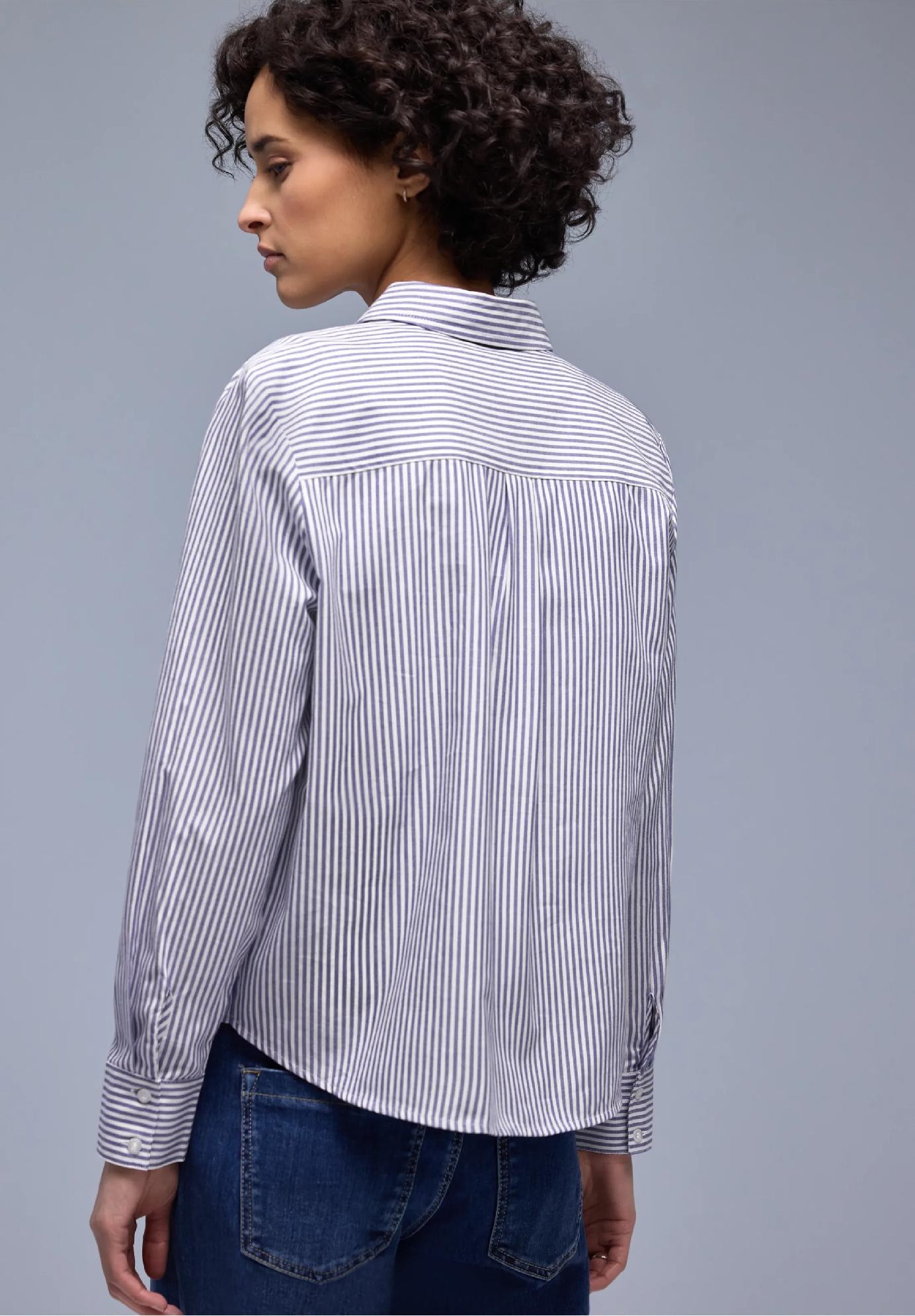 Street One pruhovaná košeľová blúzka, mod